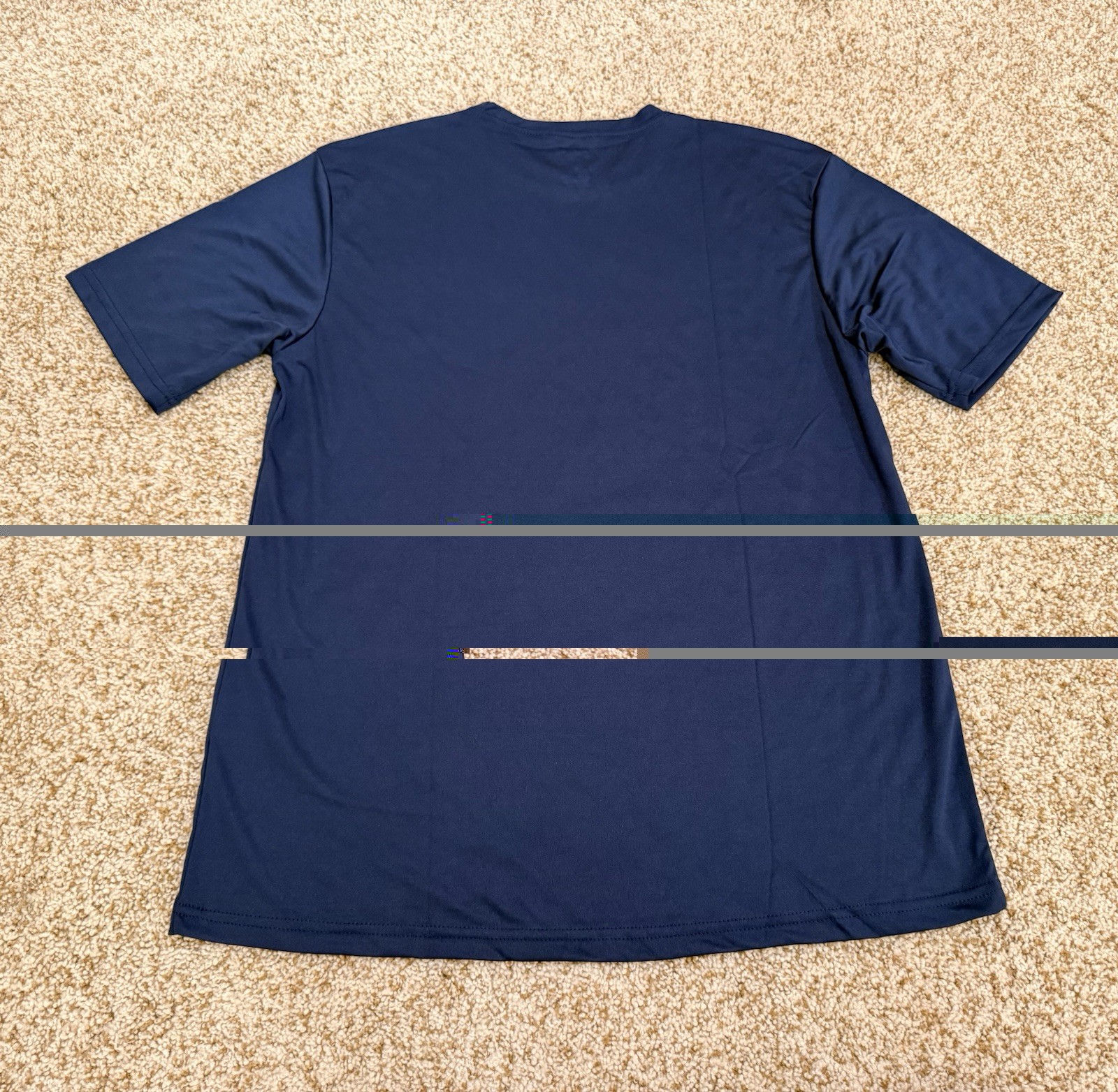 Epic Cool Performance Dry Fit Adult Short Sleeve T-Shirt Size Medium Navy Blue