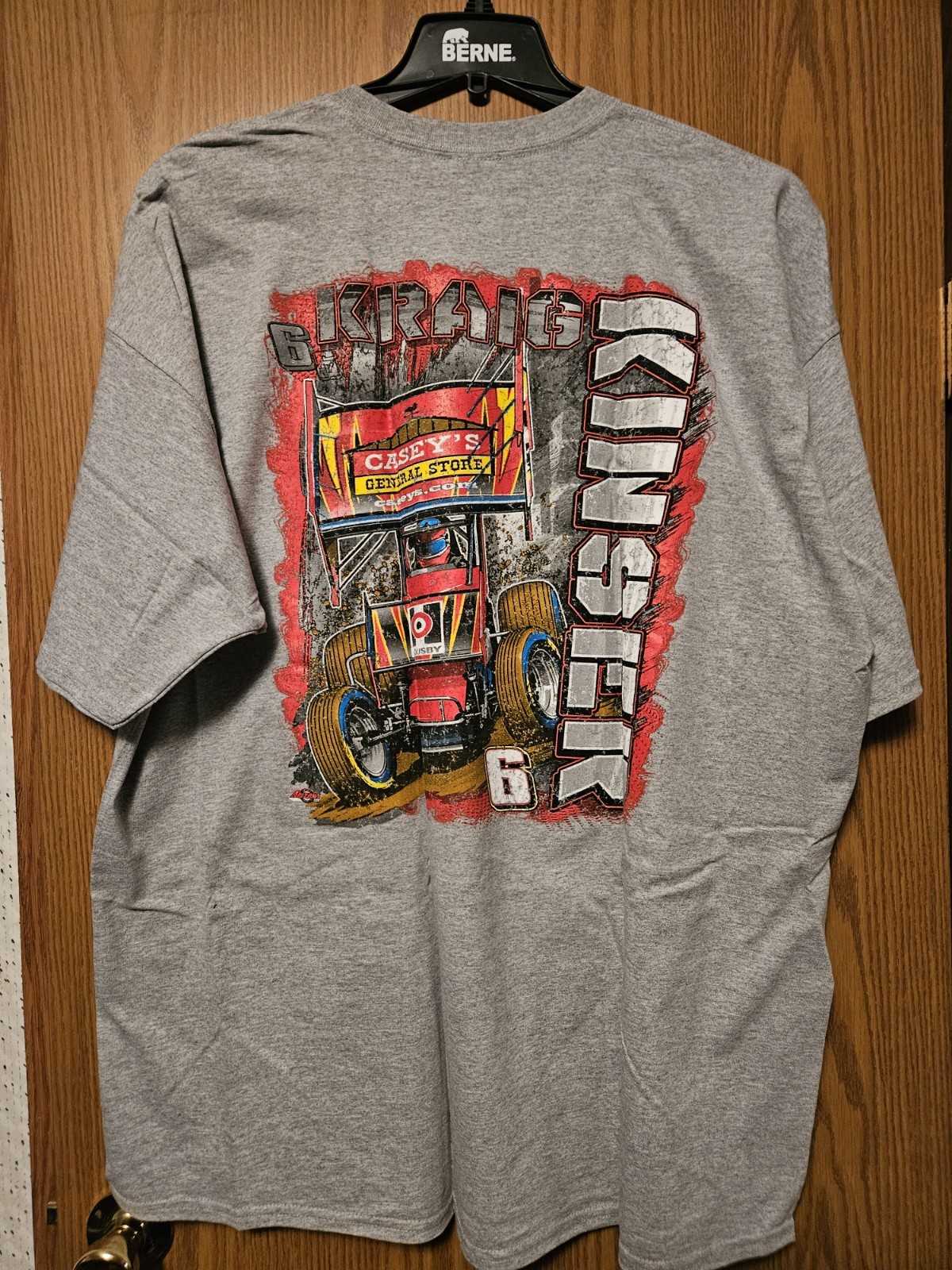 Kraig Kinser Casey’s General Store Gildan T-shirt Men’s Size 3XL. Brand New!