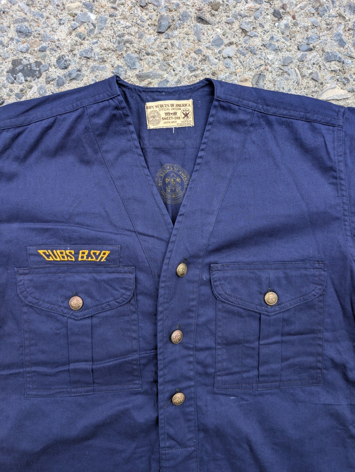 Vintage 1930’s Cubs B.S.A. Uniform Shirt Sweet-Orr Tag Union Made