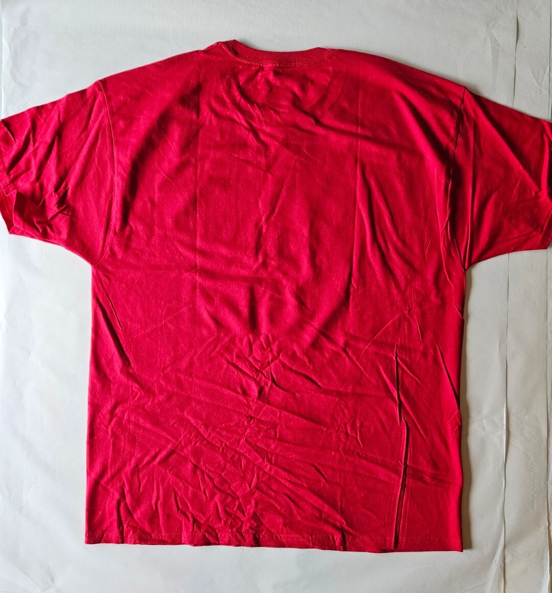 McDonalds Happy Holidays Mens T-Shirt XL Red Crew Worker Christmas Lights Shirt