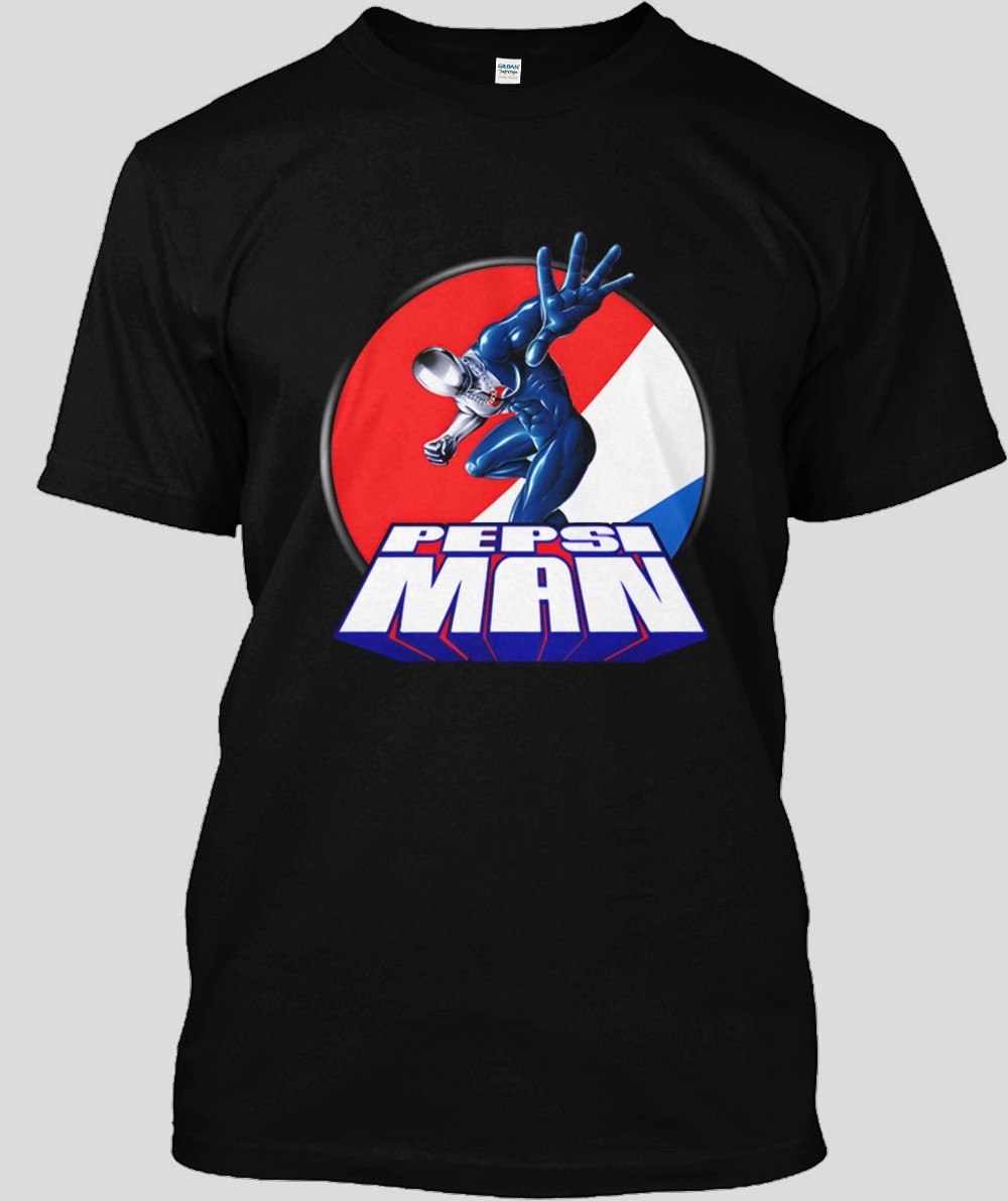 Best Seller Pepsiman Made in Classic Logo Mens Black Tshirt Size S 5XL