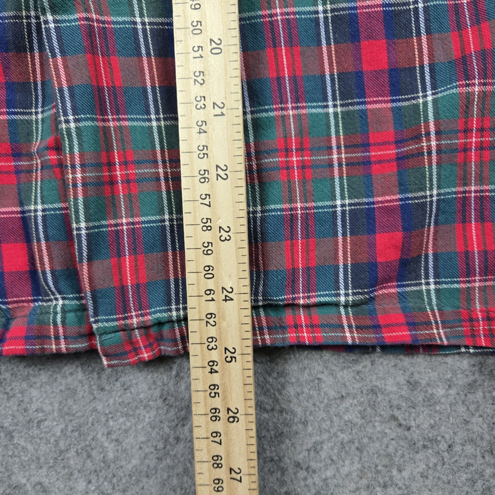 Vintage Selkirk Shirt Mens Small Red 70s 80s Button Up Plaid Woven Flannel USA