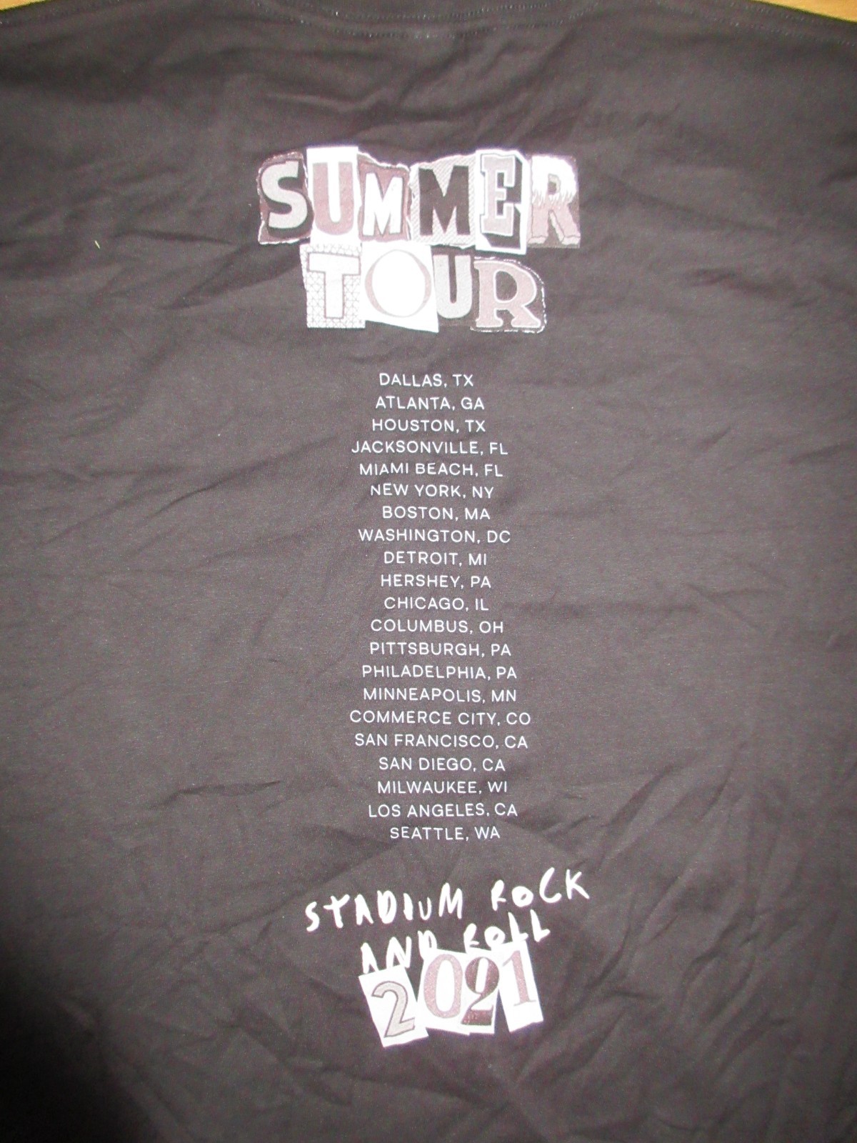 Fall Out Boy T-Shirt Stadium Summer 2021 North American Tour Ring Spun Cotton