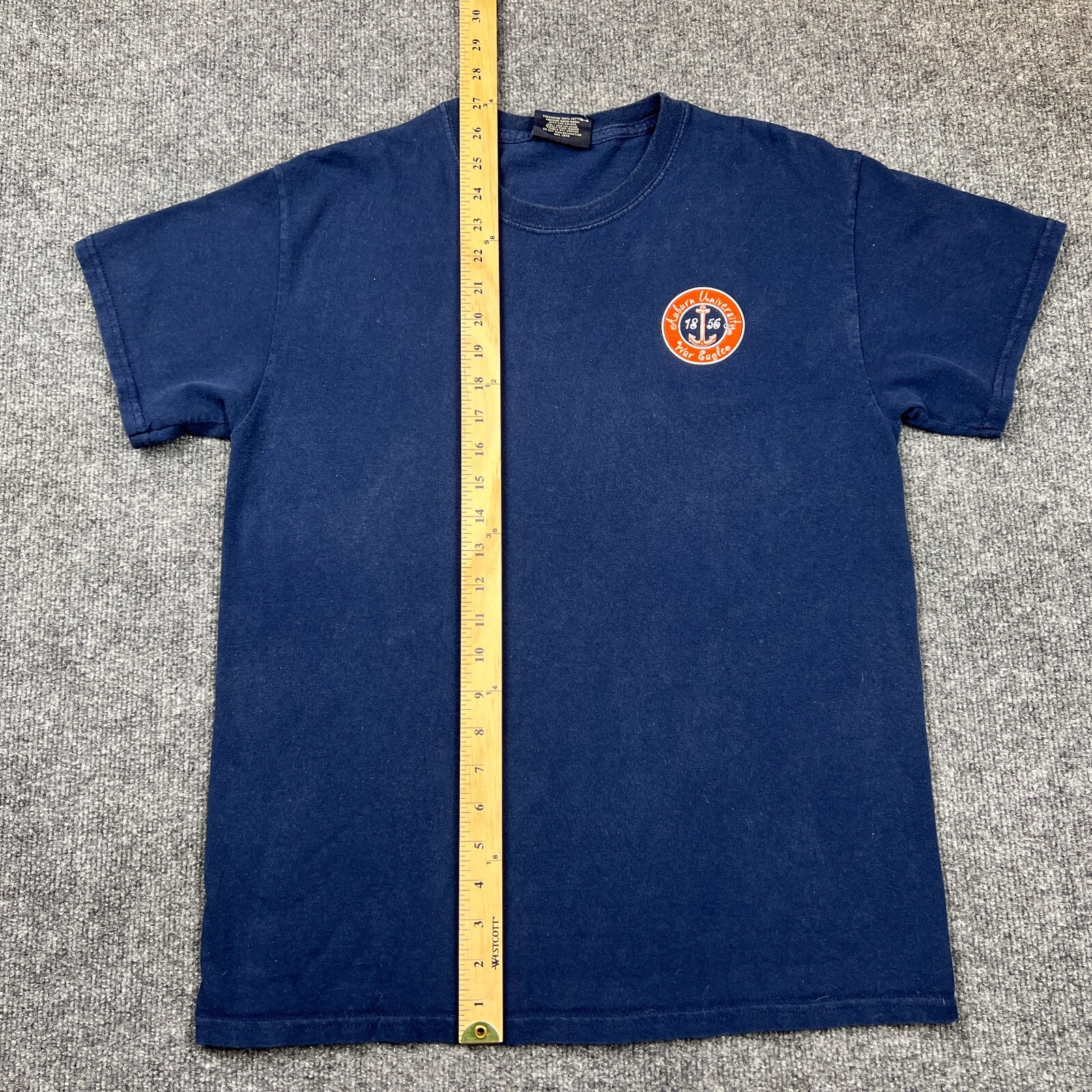 MV Sport Auburn University Anchored In Tradition T Shirt Adult Medium Blue Tee