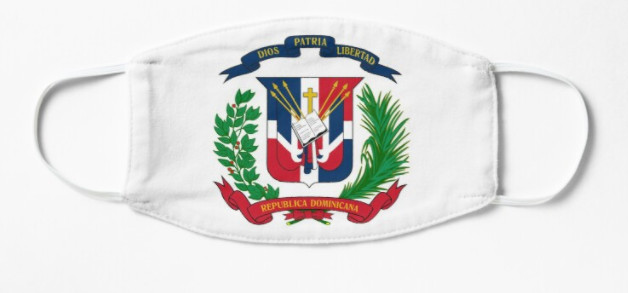 DOMINICAN REPUBLIC COAT OF ARMS FLAG MEN T-SHIRTS & FREE MASK CP BRAND