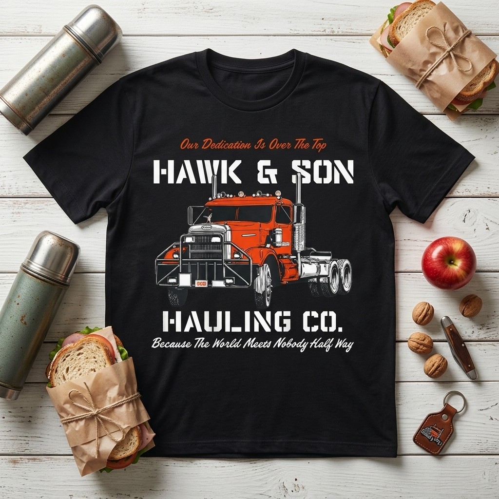 Hawk and Son Hauling Company Big Rig Pride T-Shirt TA79
