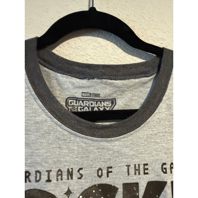Marvel Guardians of the Galaxy Vol 3 Rocket Raccoon Gray Ringer T-Shirt Mens XL