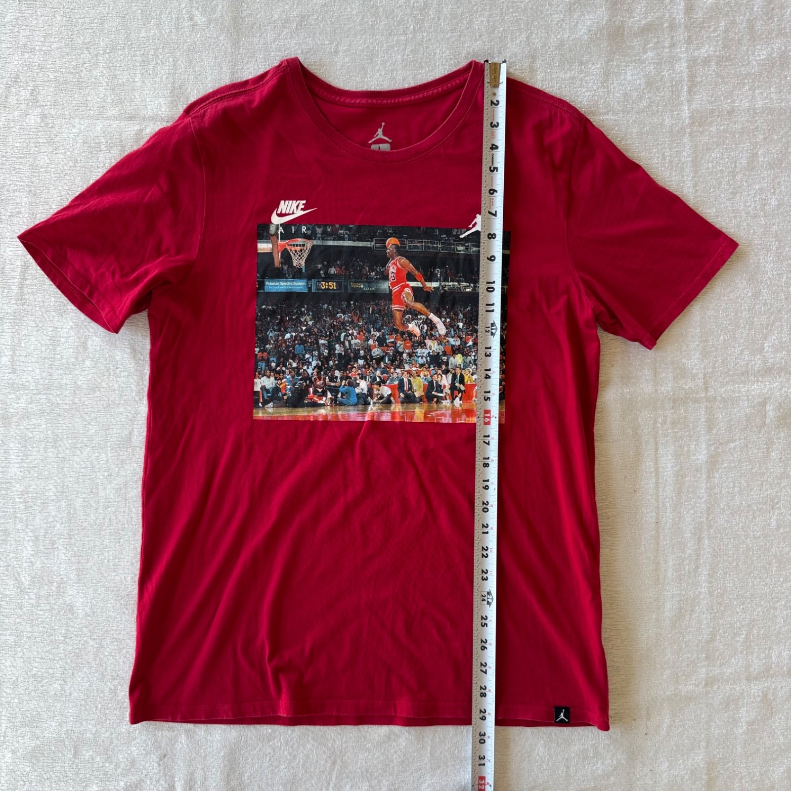 Nike Air Jordan 1988 Dunk Contest 3:51 Michael Jordan Graphic Tshirt Mens Large