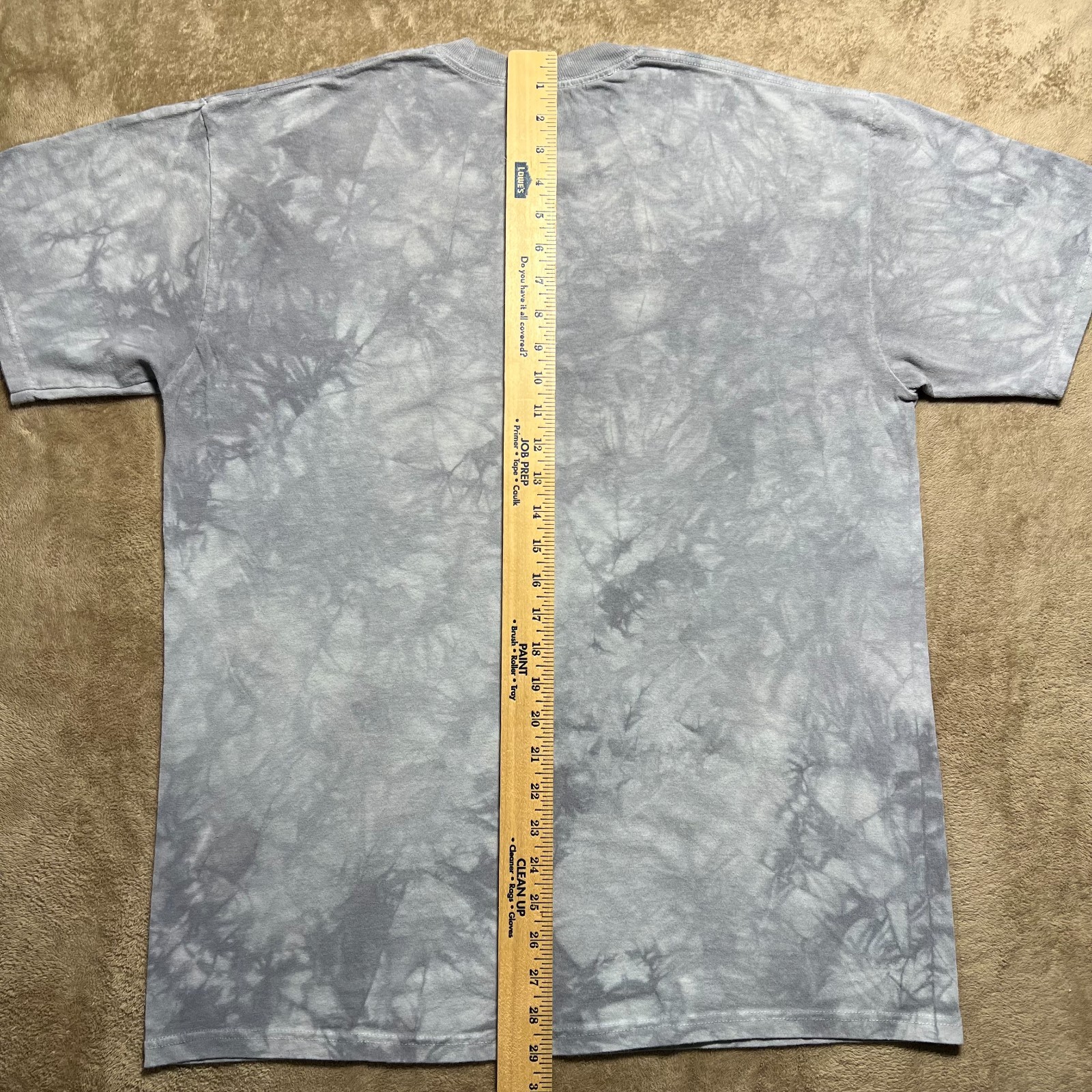 The Mountain Jesus Crown of Thorns T Shirt Mens L Gray Tie Dye Graphic Y2K Tee