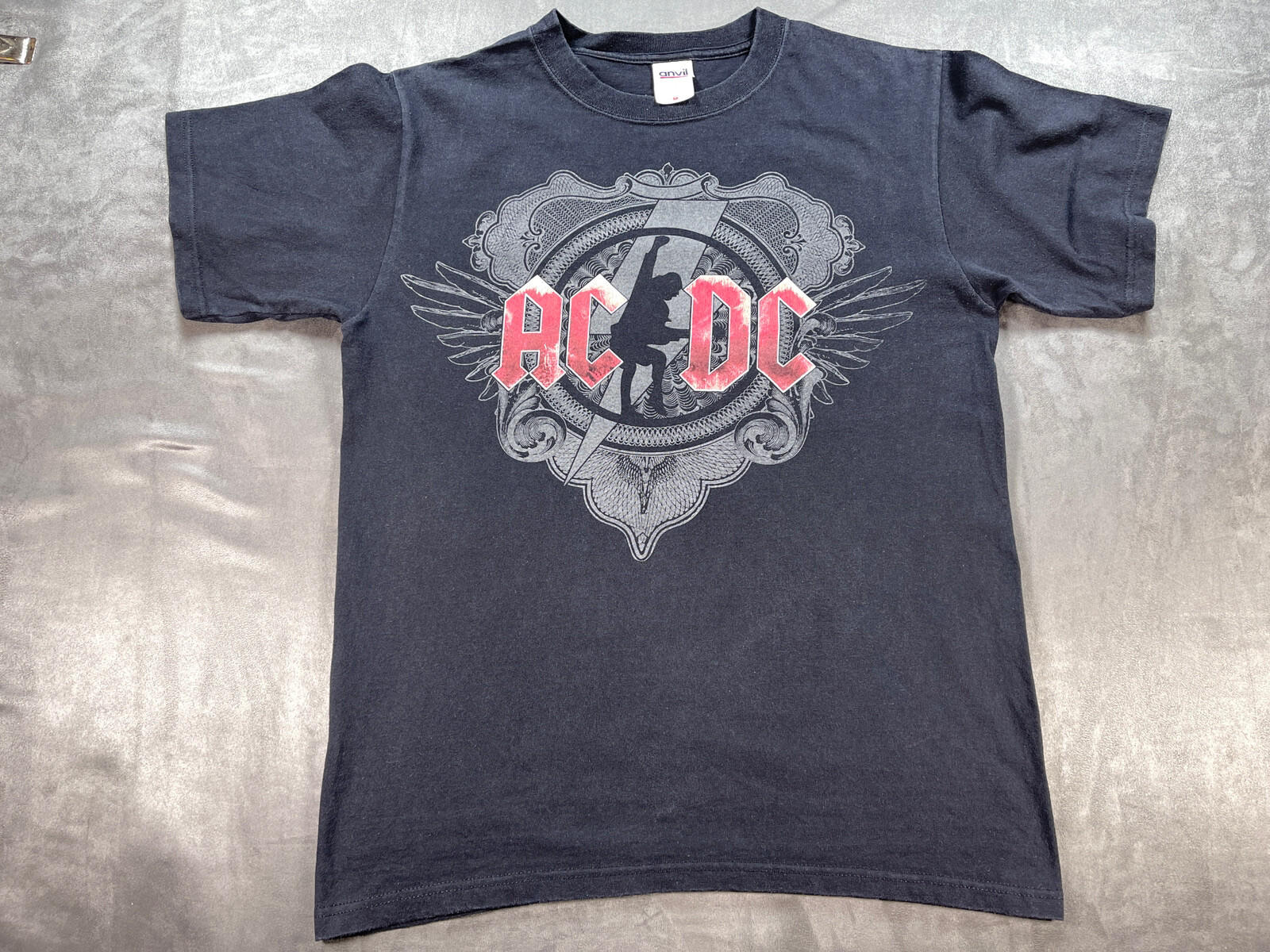 2008 ACDC Back In Black Ice Tour Medium Concert Shirt Money Talks Rock n Roll