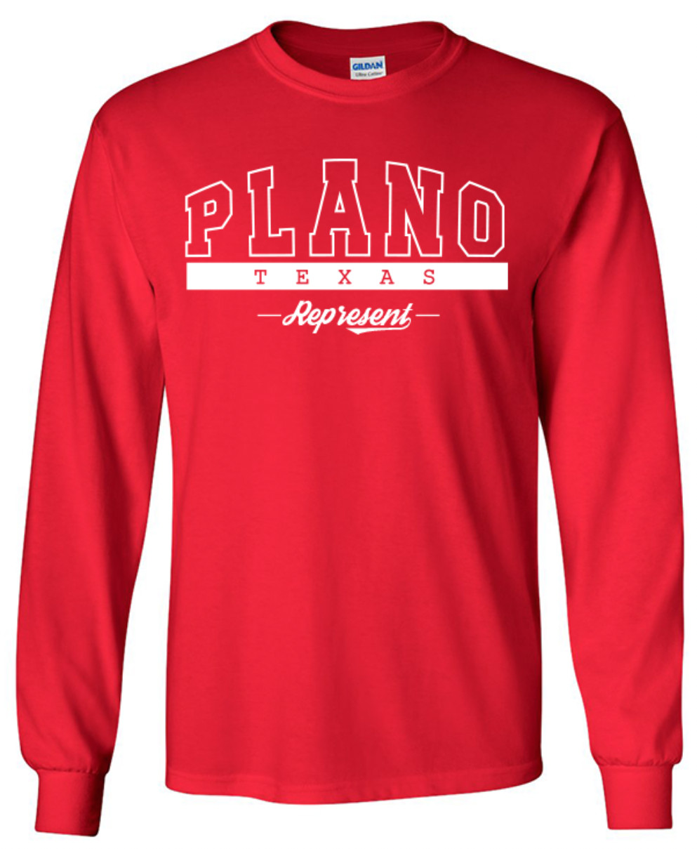 Plano Texas State T-Shirt Long Sleeve Graphic Tees Unisex Apparel