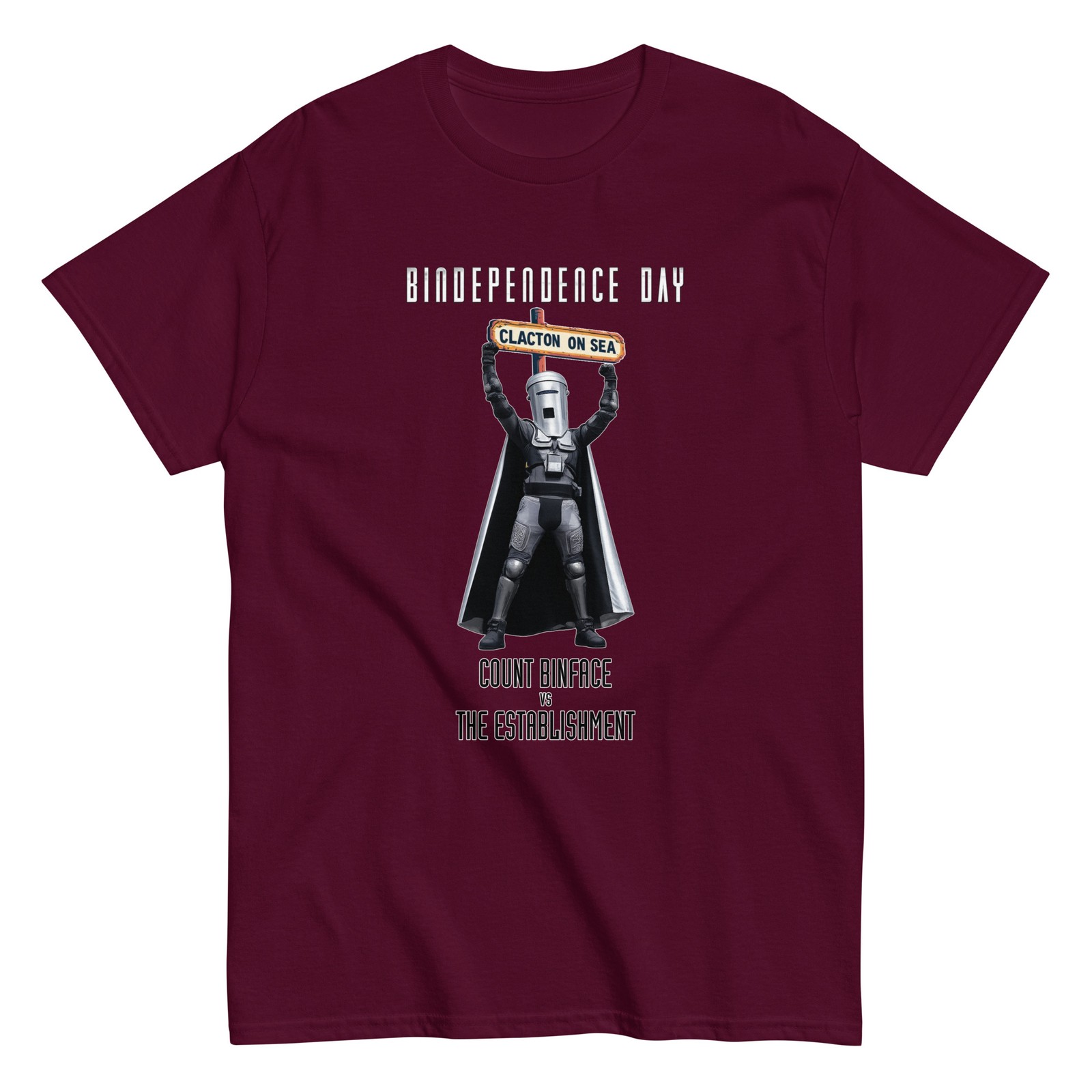 Bindependence Day Count Binface v Farage Clacton Funny Cool T-Shirt – 15 Colours