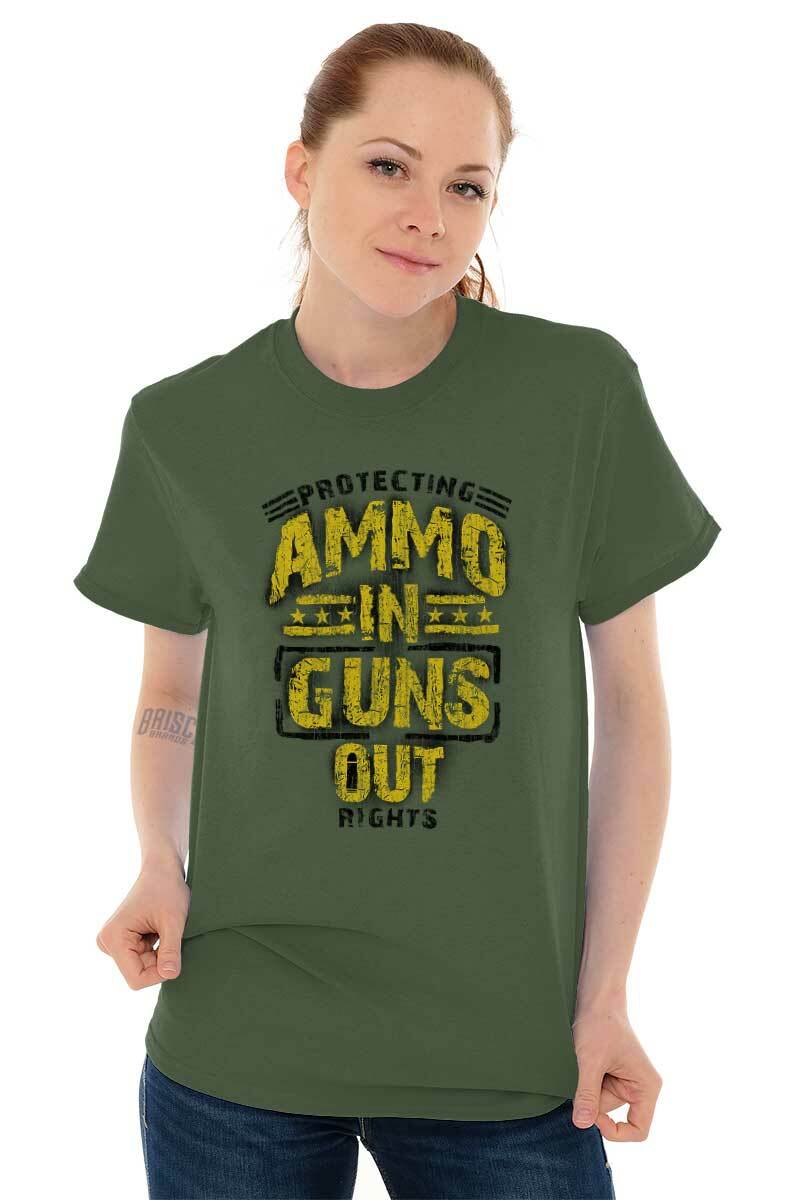 Protect 2nd Amendment Gun Rights Pro 2A Gift Womens or Mens Crewneck T Shirt Tee