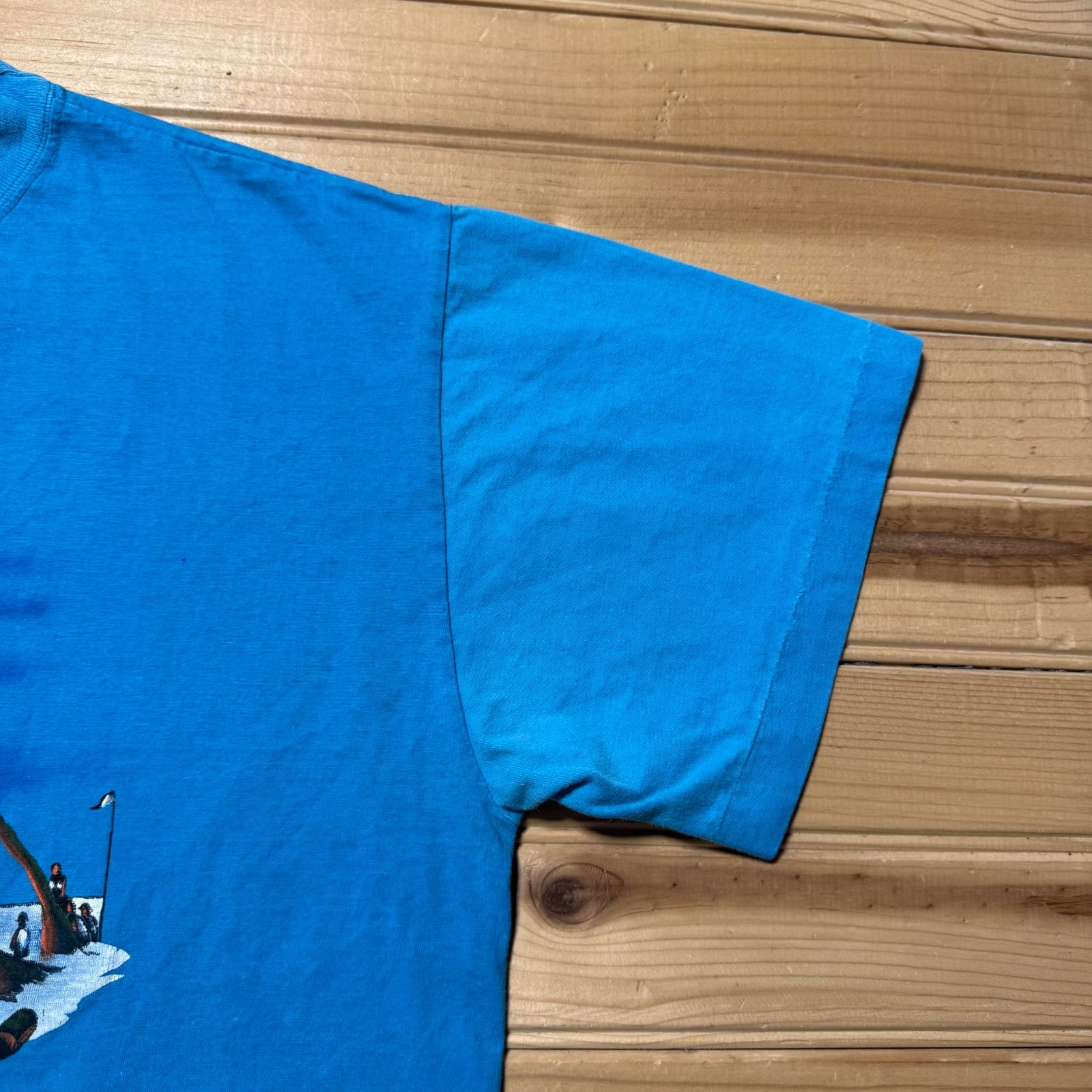 Vintage 80s Boracay Philippines Beach Tropical Travel Graphic T-Shirt Large