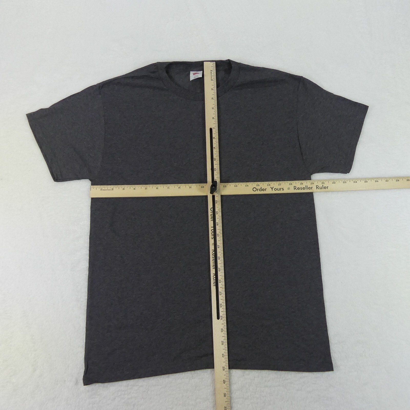 Hanes Shirts Mens Medium Grey Short Sleeve Cotton Blend Set Of 4