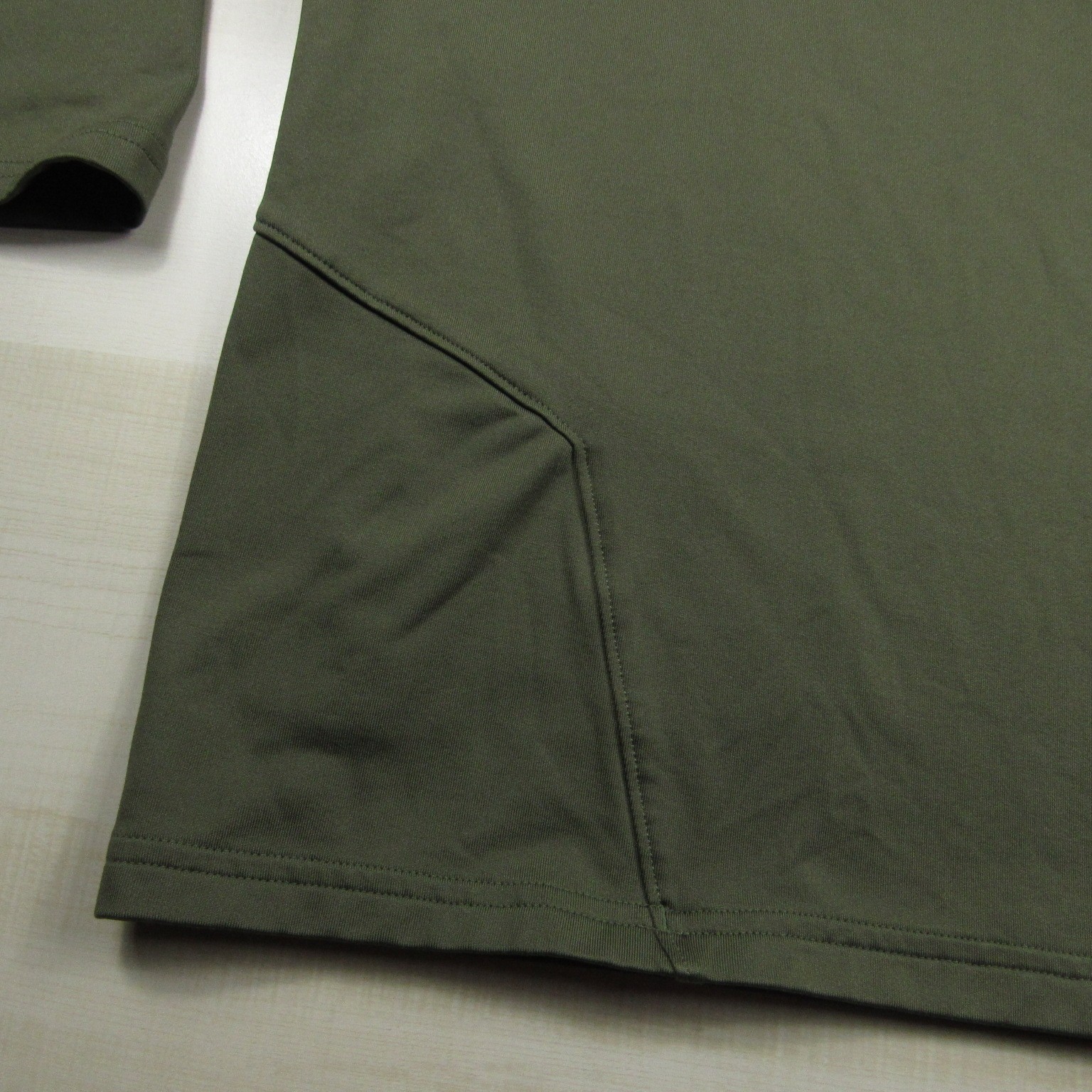 Under Armour Shirt Mens 2XL XXL Green Mock Cold Gear Fleece Long Sleeve