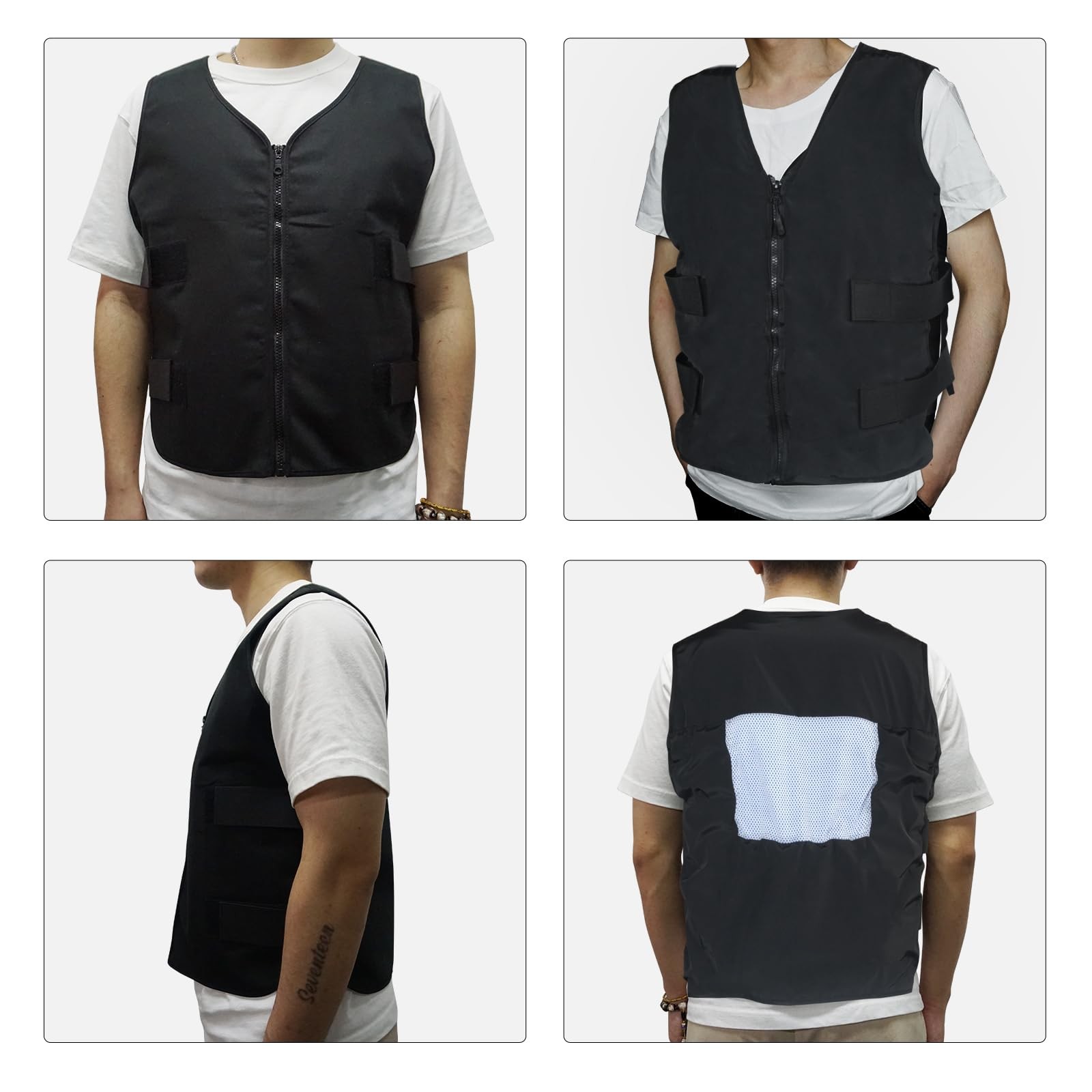 Adjustable Cooling Vest with 84 Ice Cells – 360° Full-Body Cooling，One-Size f…