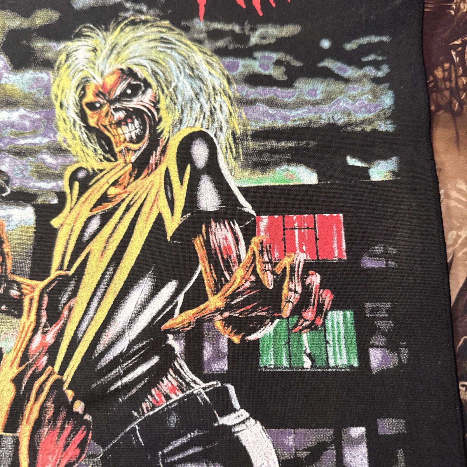 Large IRON MAIDEN Licensed KILLERS Eddie Woven Sew On Battle Jacket BACK Patch