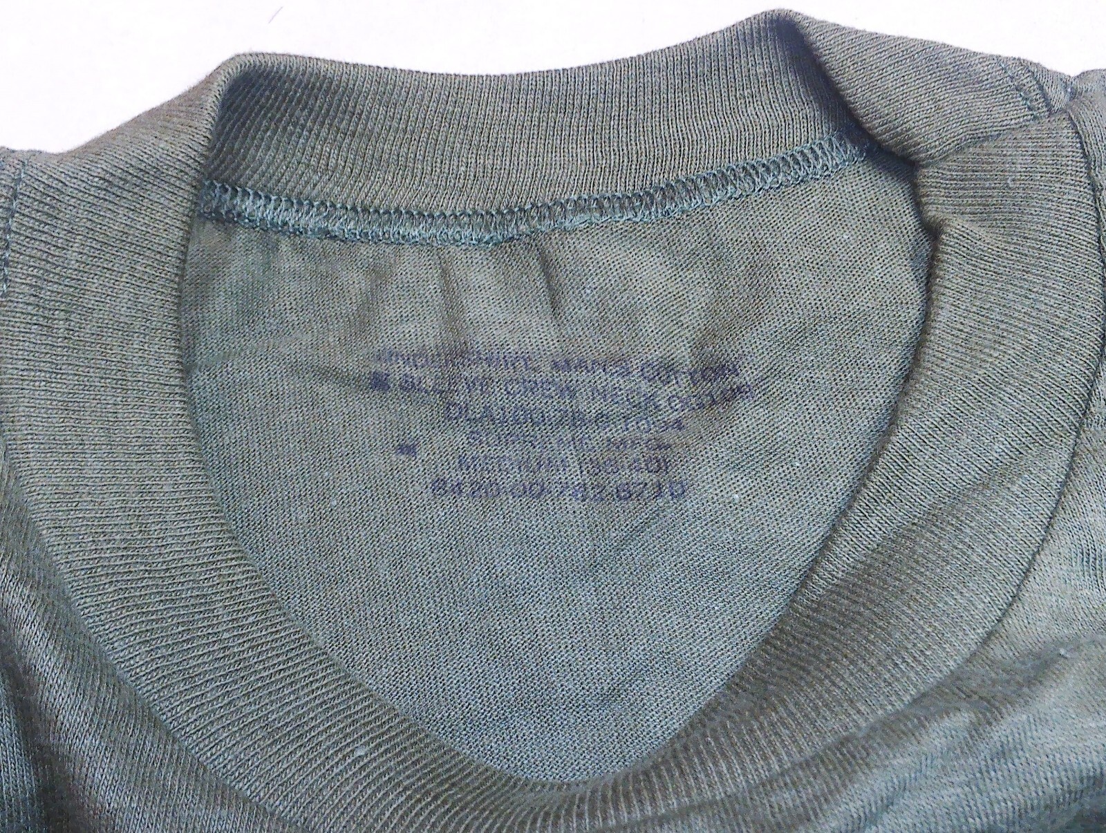 Vintage 1970’s Era New Old Stock United States Army OD Green PT T-Shirt Medium