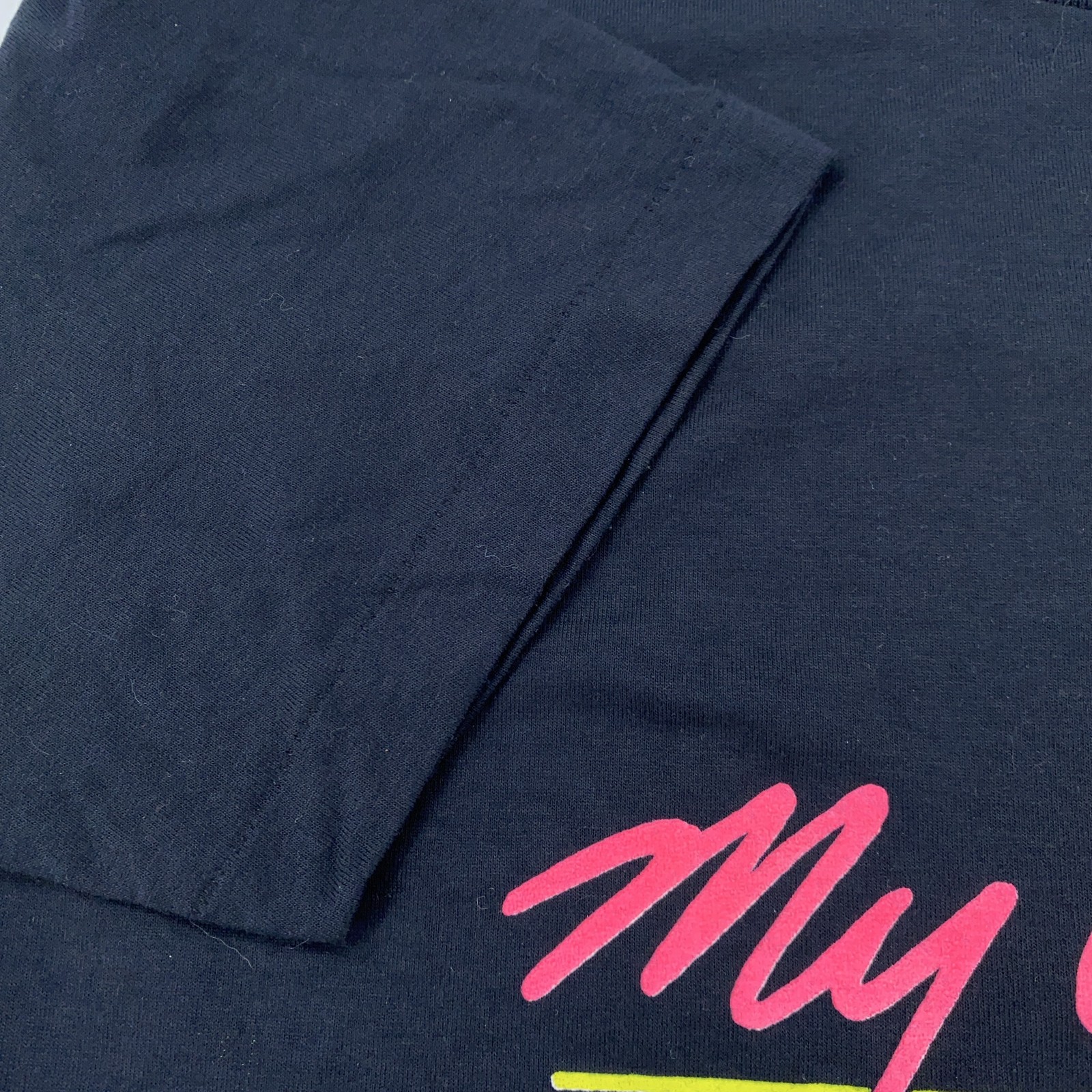 vtg My Age Is An Unlisted Number Shirt M/L Black 80s Birthday Funny Joke Old
