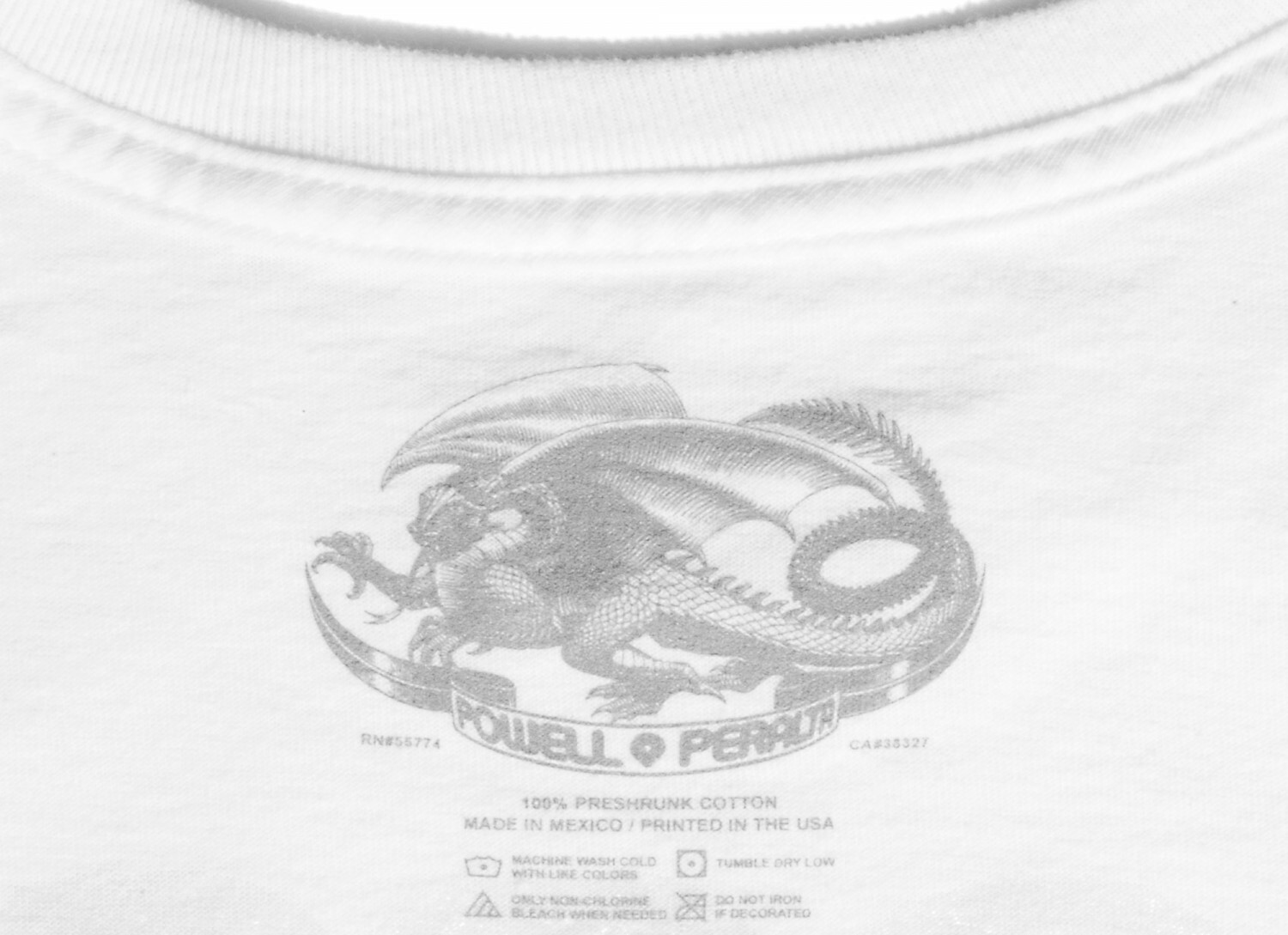 Powell Peralta ANIMAL CHIN HAVE YOU SEEN HIM Skateboard T Shirt WHITE