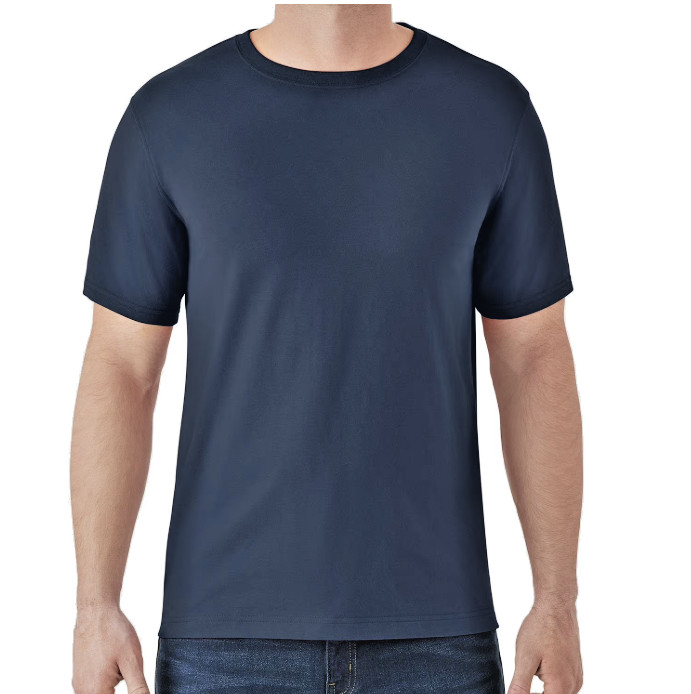 Tee Shirt Blue Cove Short Sleeve Crew Neck Soft Men’s 3XL By Member’s Mark