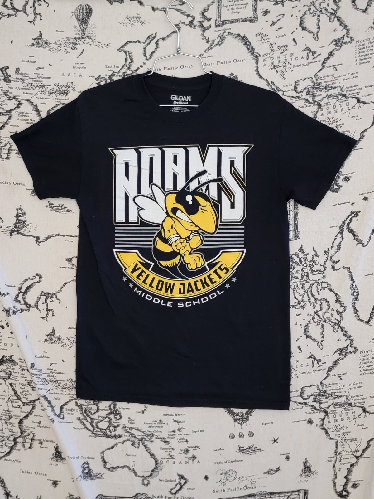 Gildan DryBlend Adams Yellow Jackets Middle School T-Shirt Size S