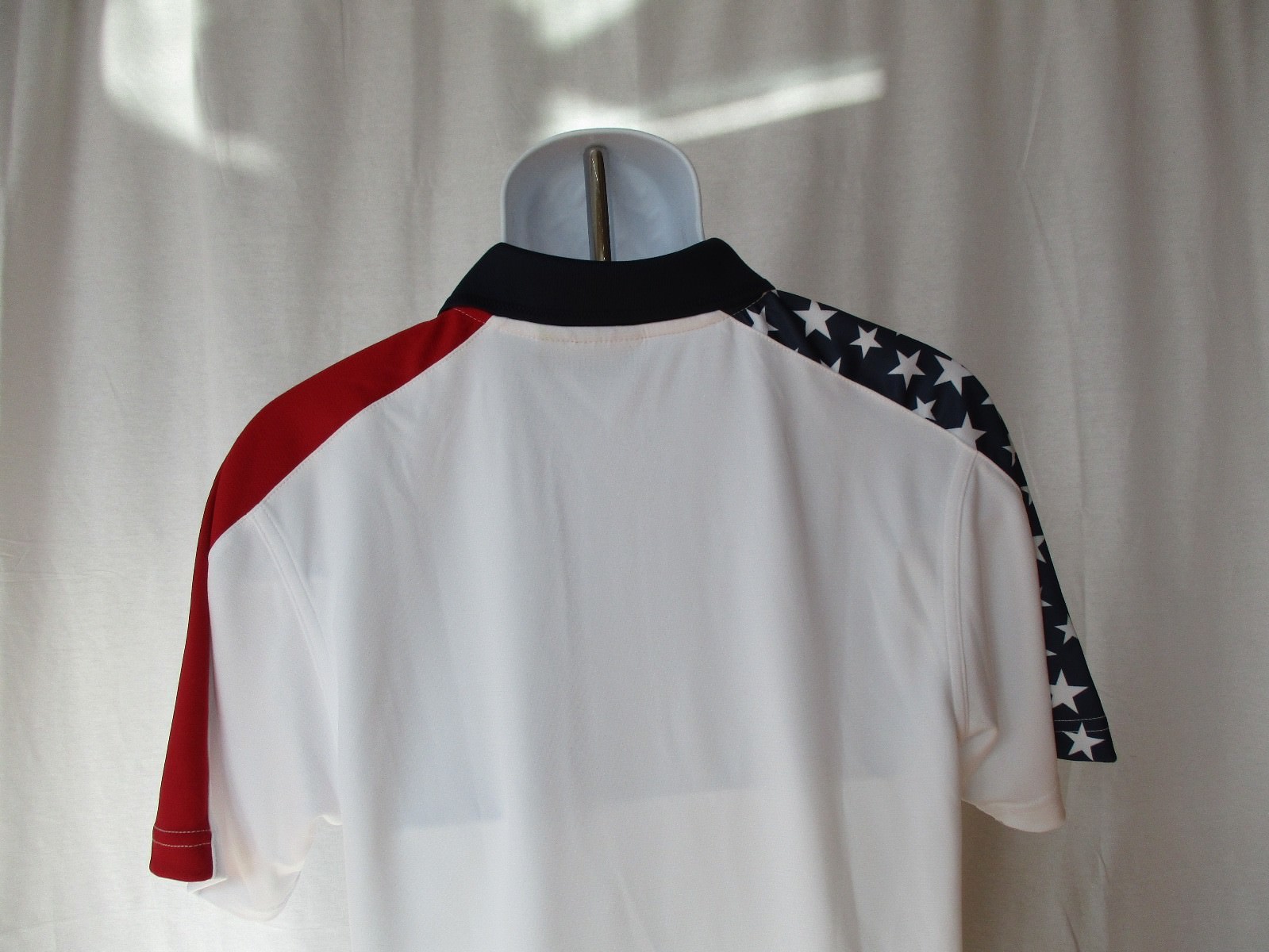 American Flag Polo Golf Premium Shirt – Stars & Stripes – Men’s Sizes S-3XL New