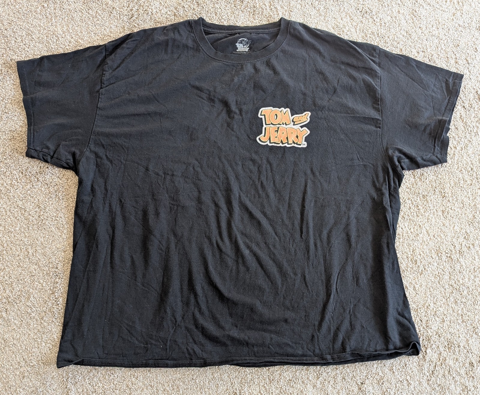 Tom & Jerry graphic tee graphic tee shirt black basketball mouse cat mens XXXL