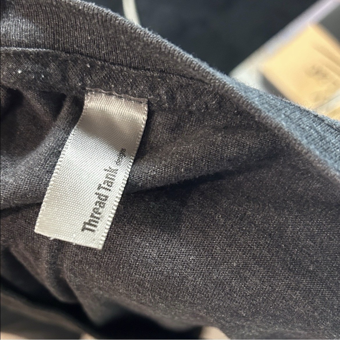 Threadfast Apparel Men’s Gray Funny Graphic Print Crew Neck T-Shirt Size L