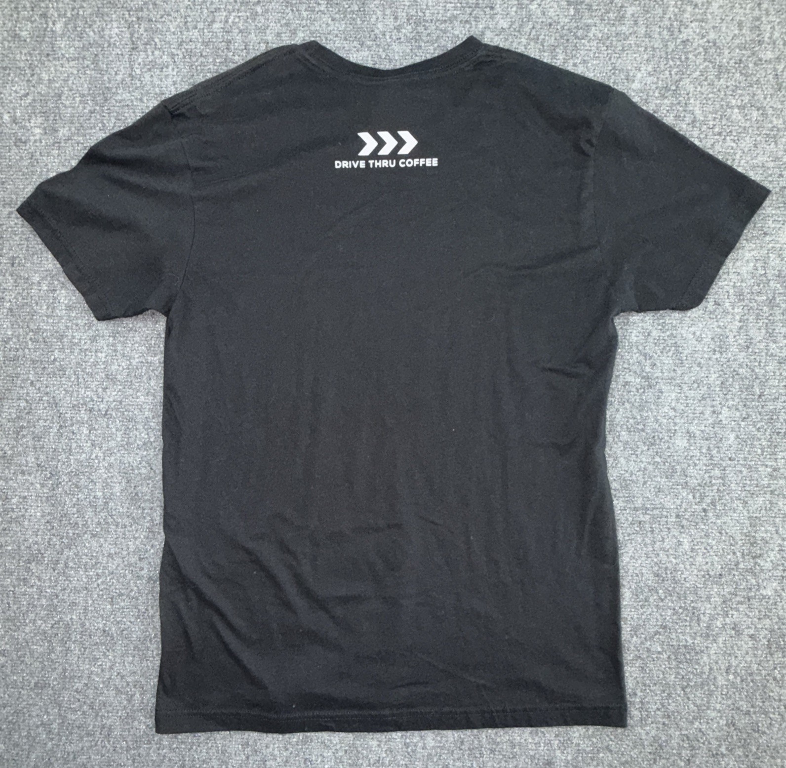 7 Brew Drive Thru Coffee Black Mens Shirt Tee Size Medium