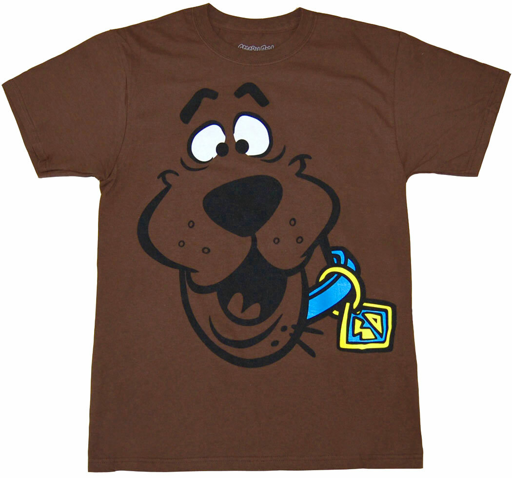 Scooby Doo Face Adult T-Shirt