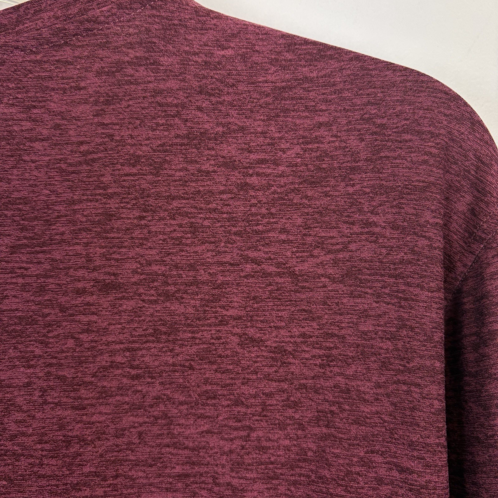 Outdoor Voices Crew Neck T Shirt Men Medium Burgundy Heather Long Sleeve
