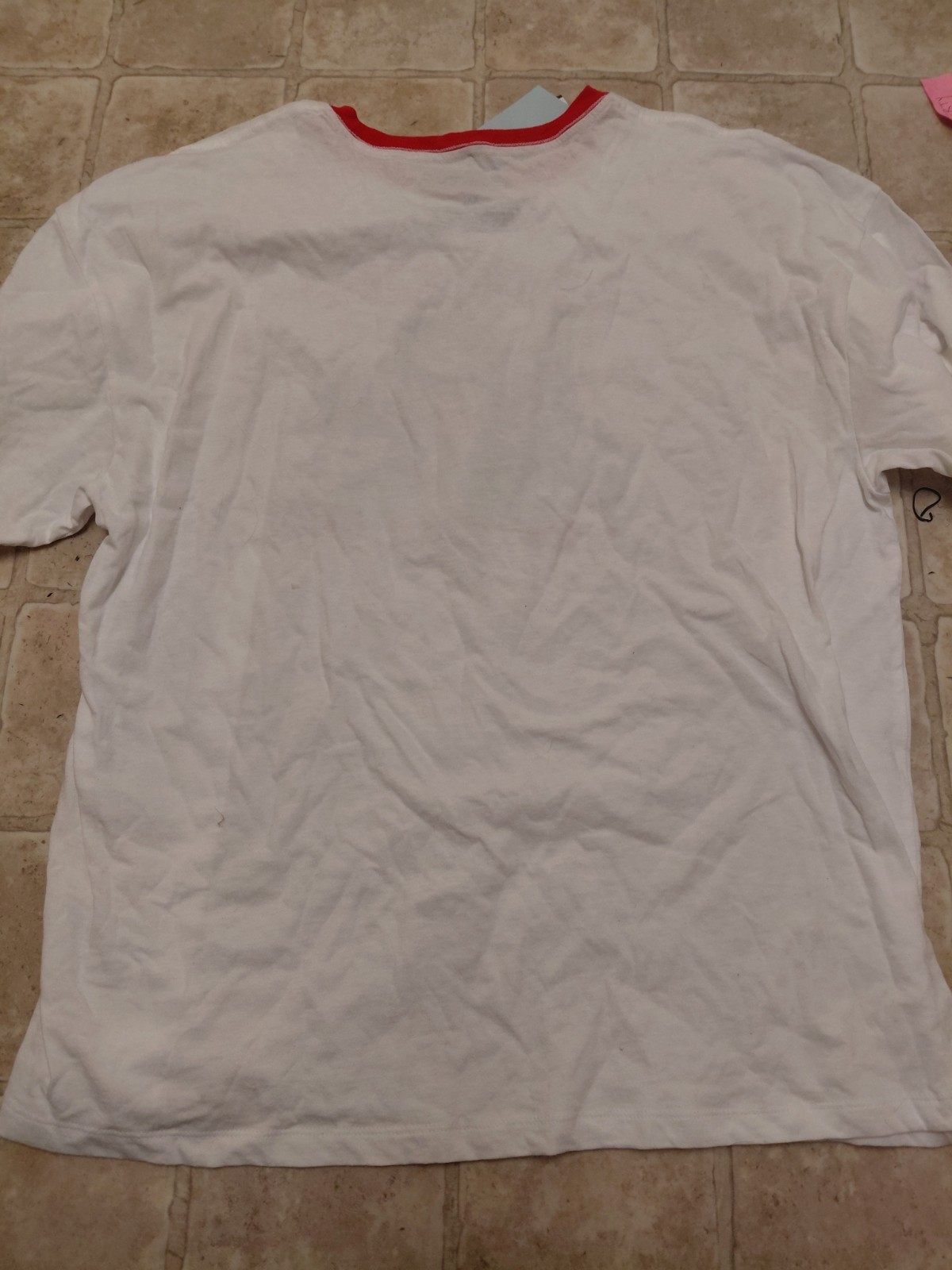 Rolling Stones New York City 1972 T-Shirt XXL White Ringer Tee Statue Liberty