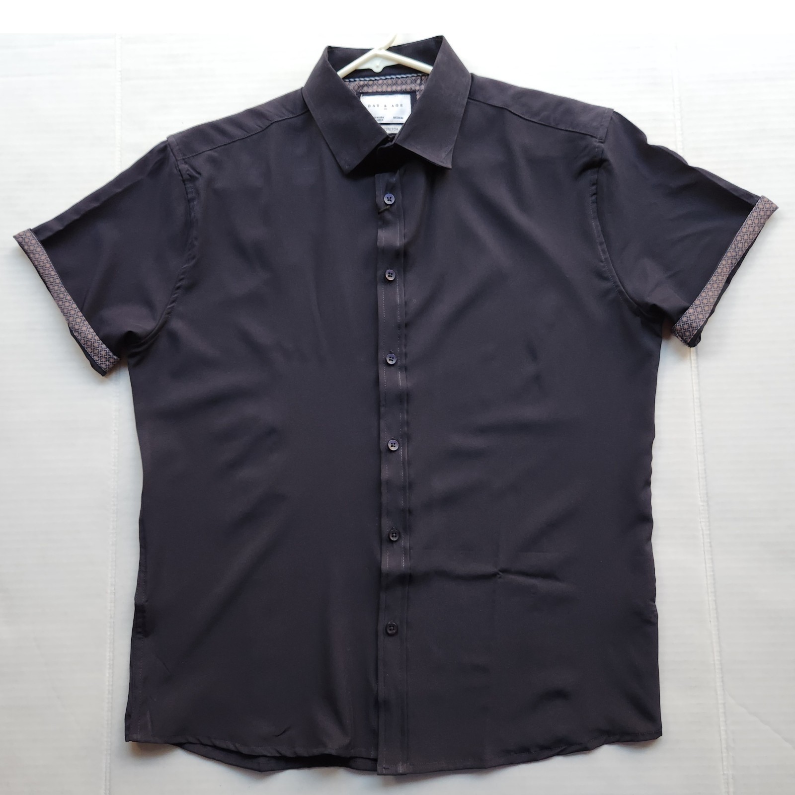 Day & Age Men’s Apparel w-way Stretch Black Polo Shirt – Size: Medium