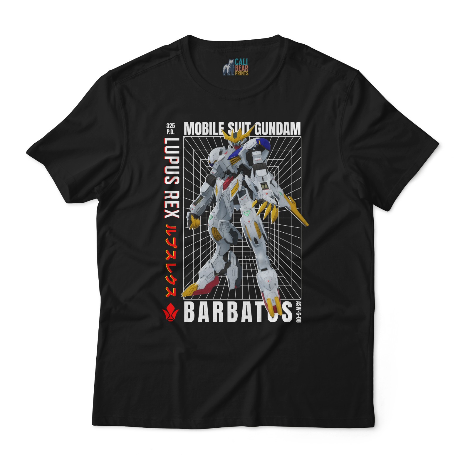 Gundam Barbatos Lupus Rex ASW-G-08 Graphic T-Shirt – Gundam Mecha Anime Tee