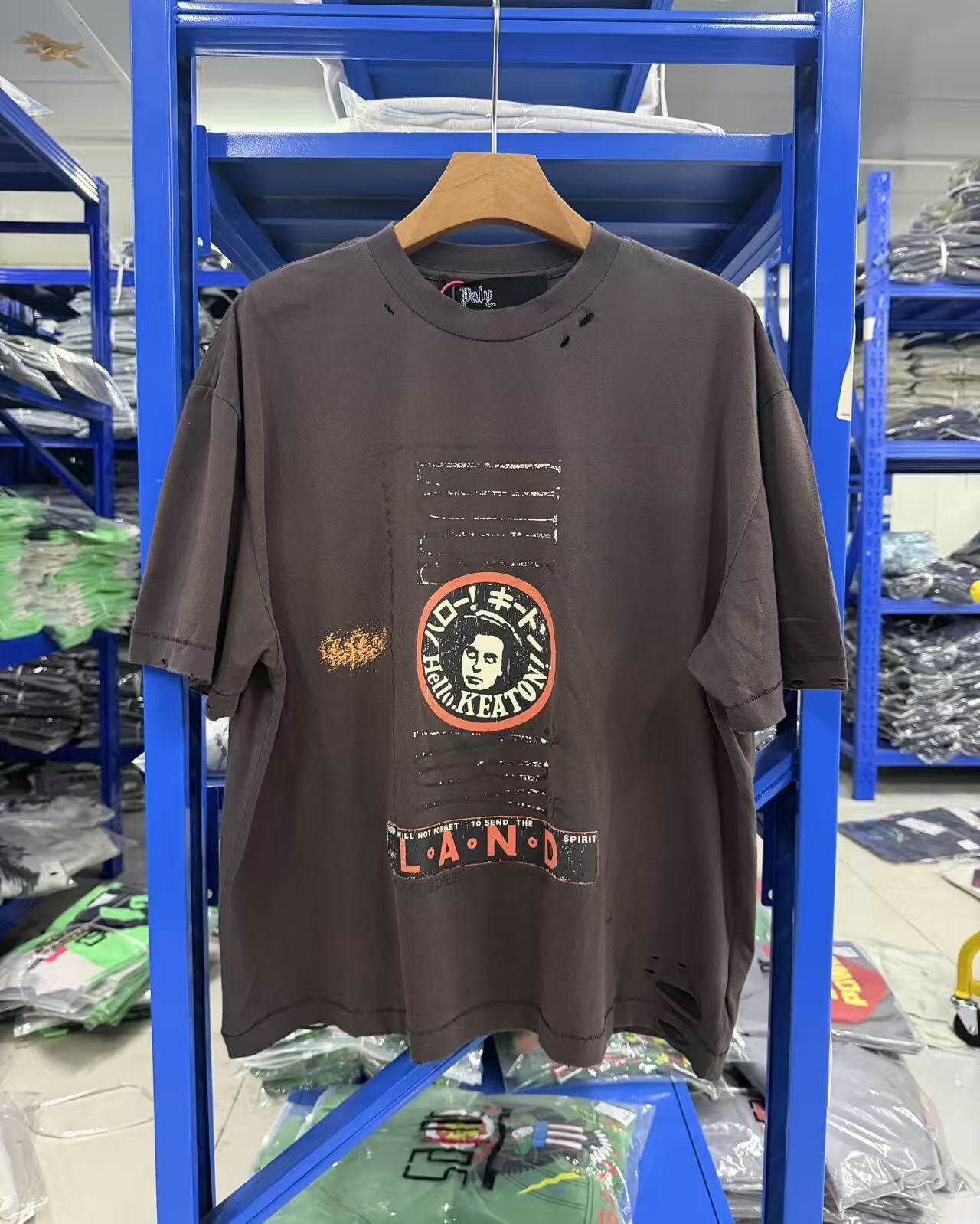 Vintage Distressed T-Shirt Men Women Loose High Street Short Sleeve Top Tee