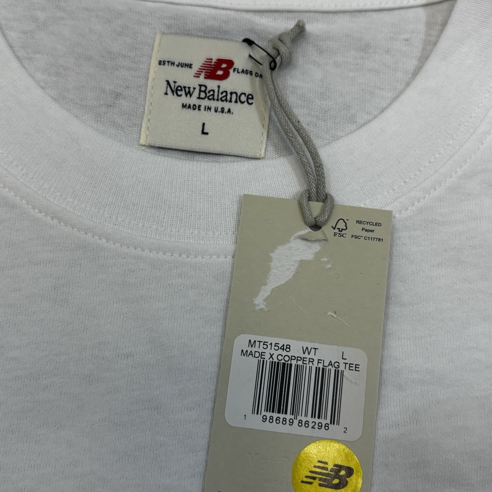 New Balance Cooper Flagg Made In USA “Flagg Day” Men’s Sz L T-Shirt Dallas