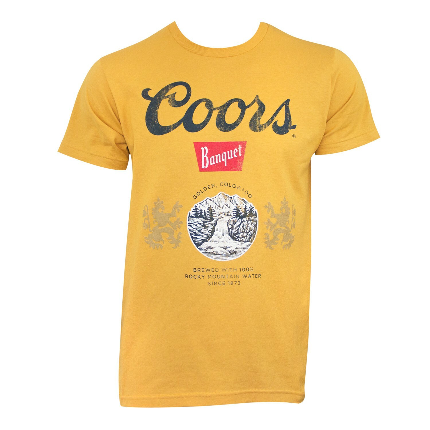 Coors Banquet Golden Tee Shirt Yellow