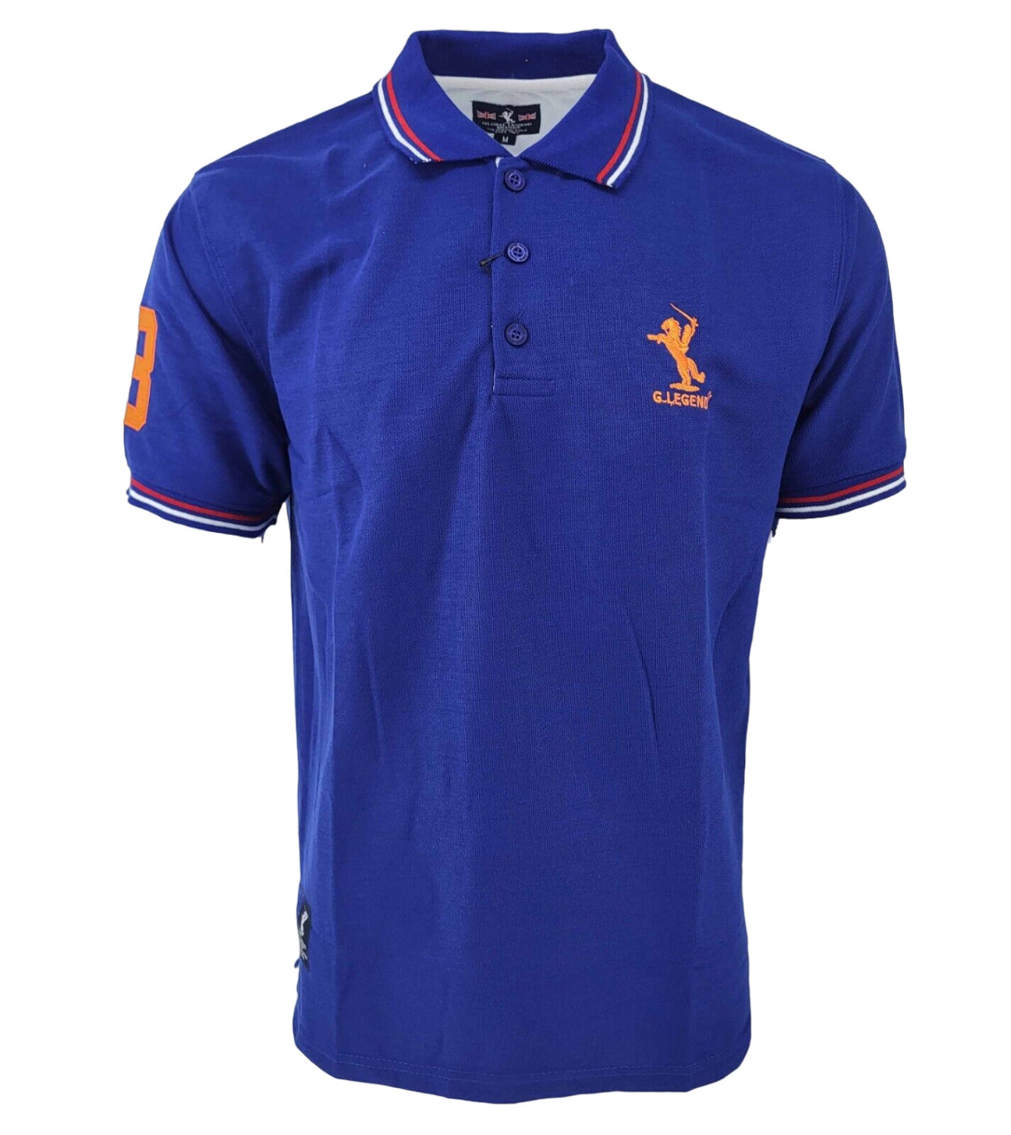 New Mens Polo Shirt T-Shirt Top Tee Short Sleeve Contrast Colours S M L XL XXL