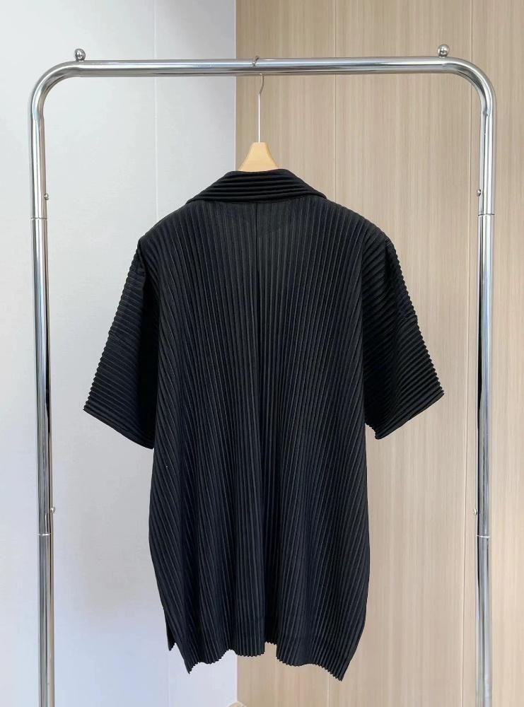 Homme Plisse Issey Miyake Men’s Black POLO T Shirt Size 2 JJ122