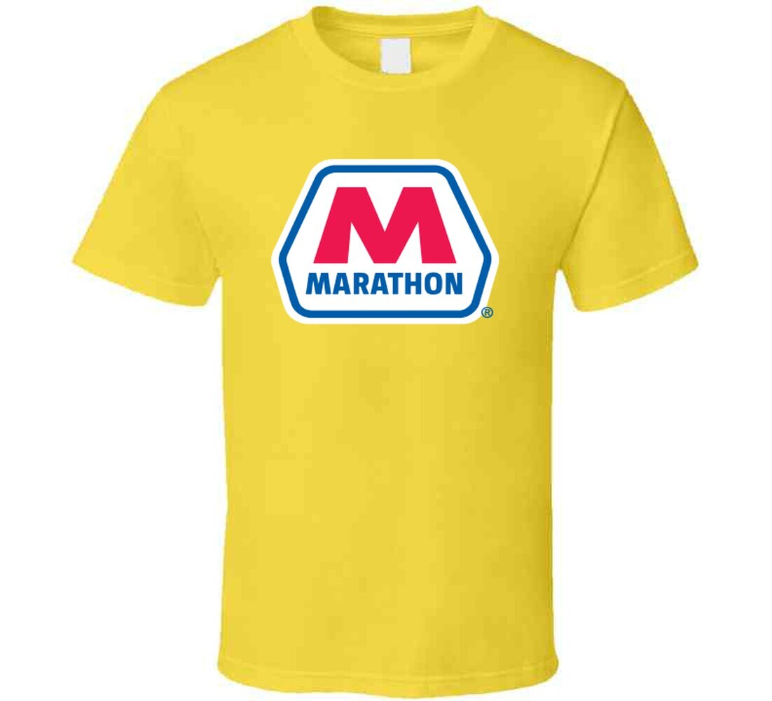 Marathon Tee Cool Gas Station Oil Trucking Driving T Shirt