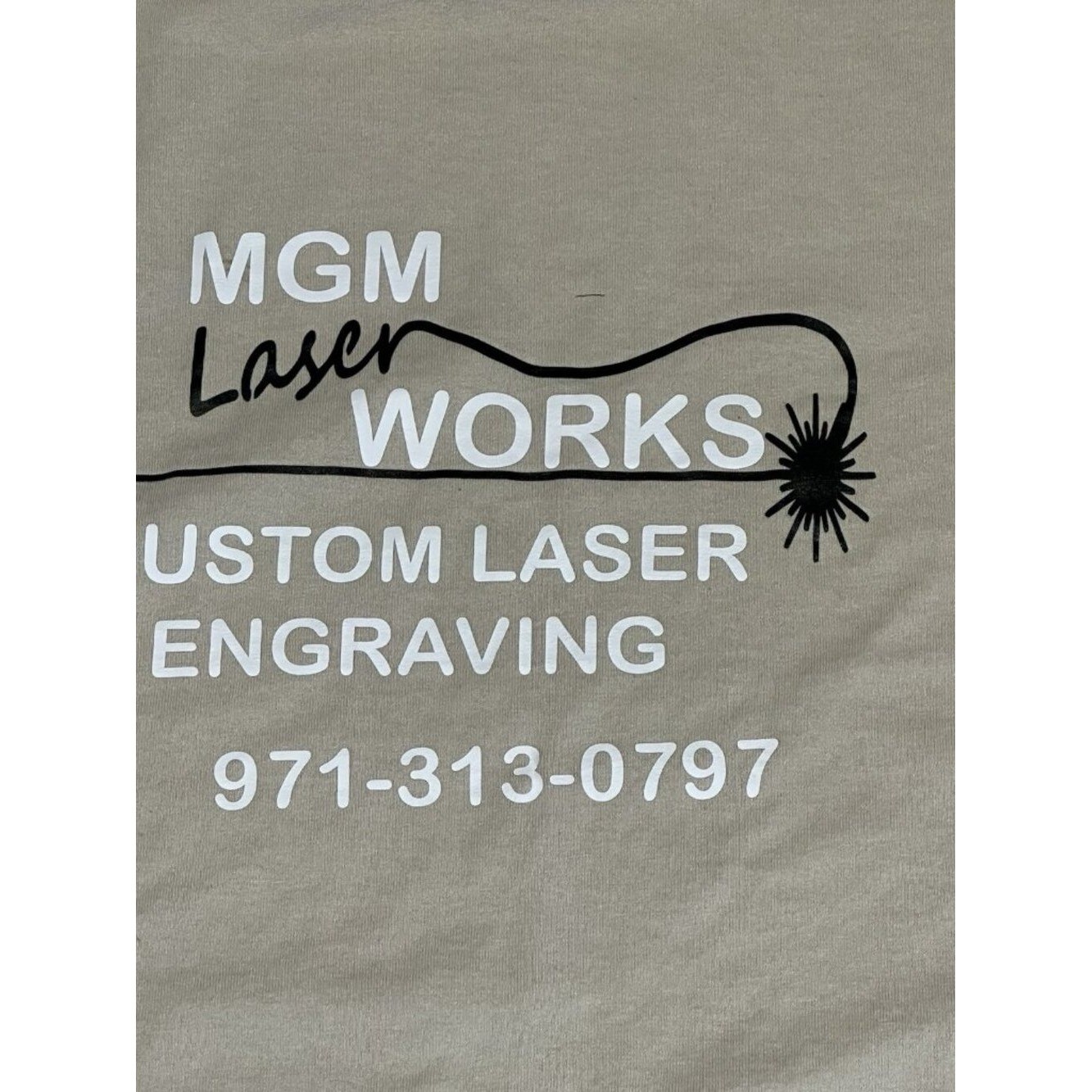 Gildan Dry Blend MGM Laser God The Father Philippians 2:11 Tan Shirt Size XL
