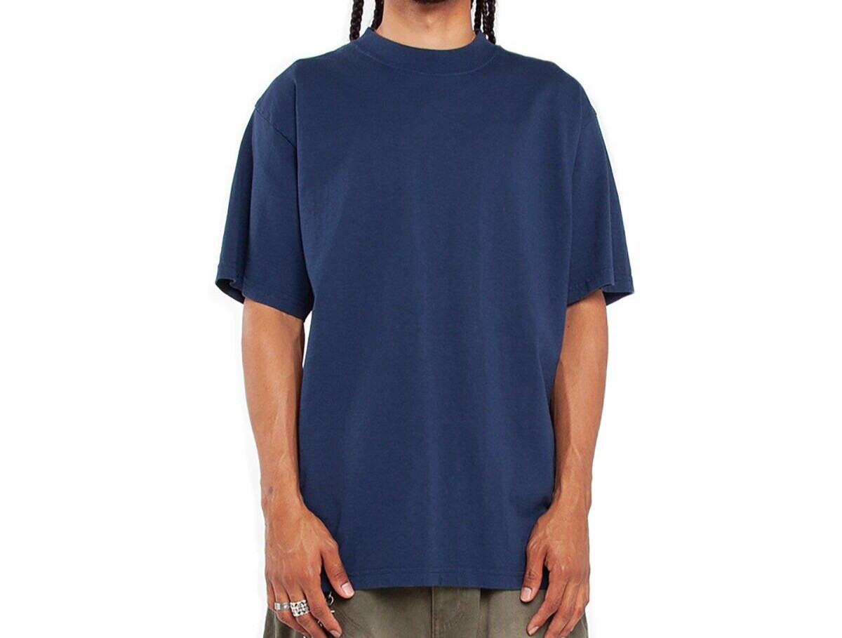 Shaka Wear Garment-Dyed Crewneck Heavy Knit T-Shirt Plain Blank Tee New S-5XL