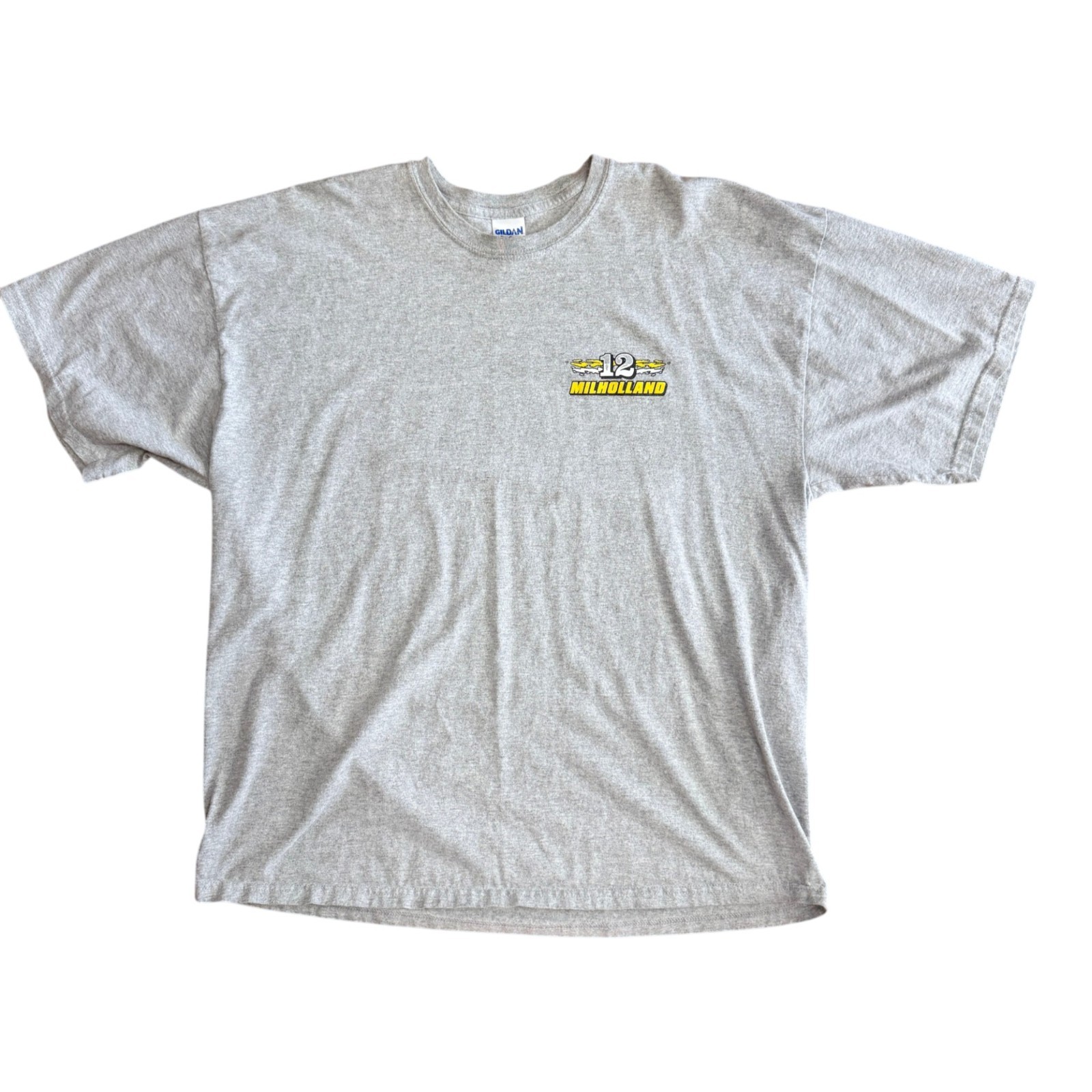Vintage Tony Milholland Dirt Track Racing T Shirt #12 Double Sided Beloit KS 2XL
