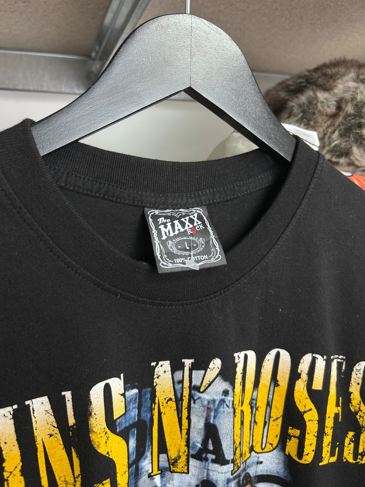Guns And Roses Vintage 90s Single Stitch double L print Euro bootleg t-shirt