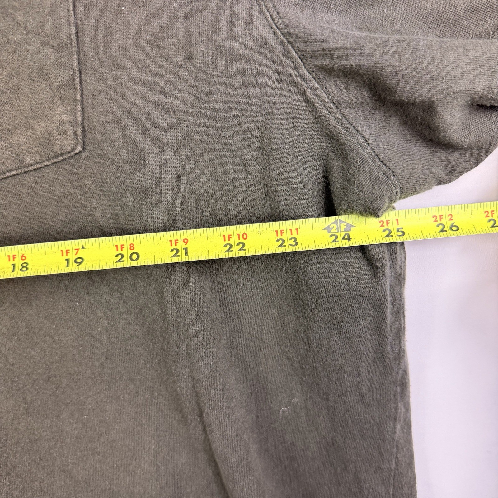 Carhartt T-Shirt Men’s 2XL Tall Loose Fit Gray Short Sleeve Pocket 100% Cotton