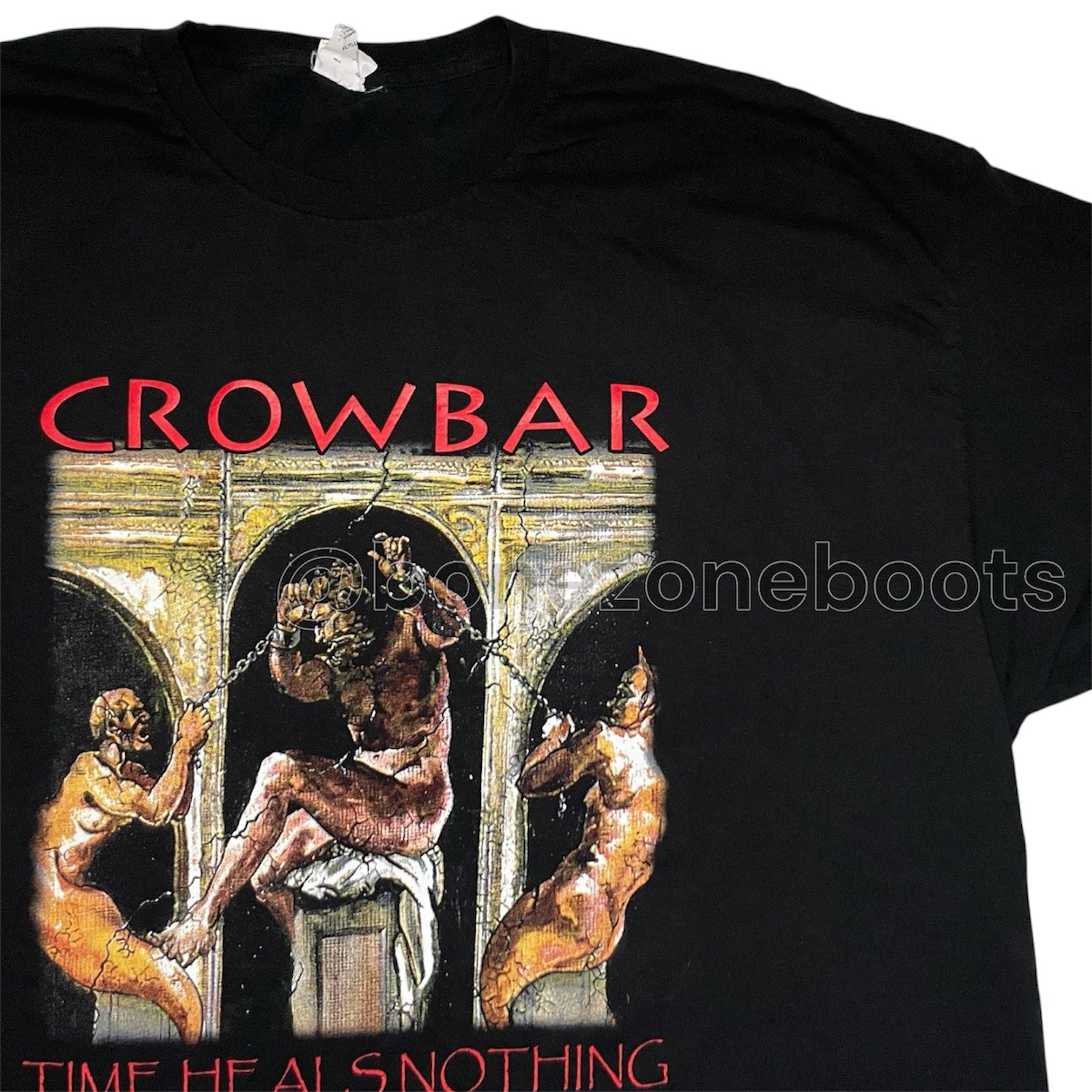 Crowbar shirt NONE F*CKING HEAVIER hardcore sludge metal Down Eyehategod tour 3X