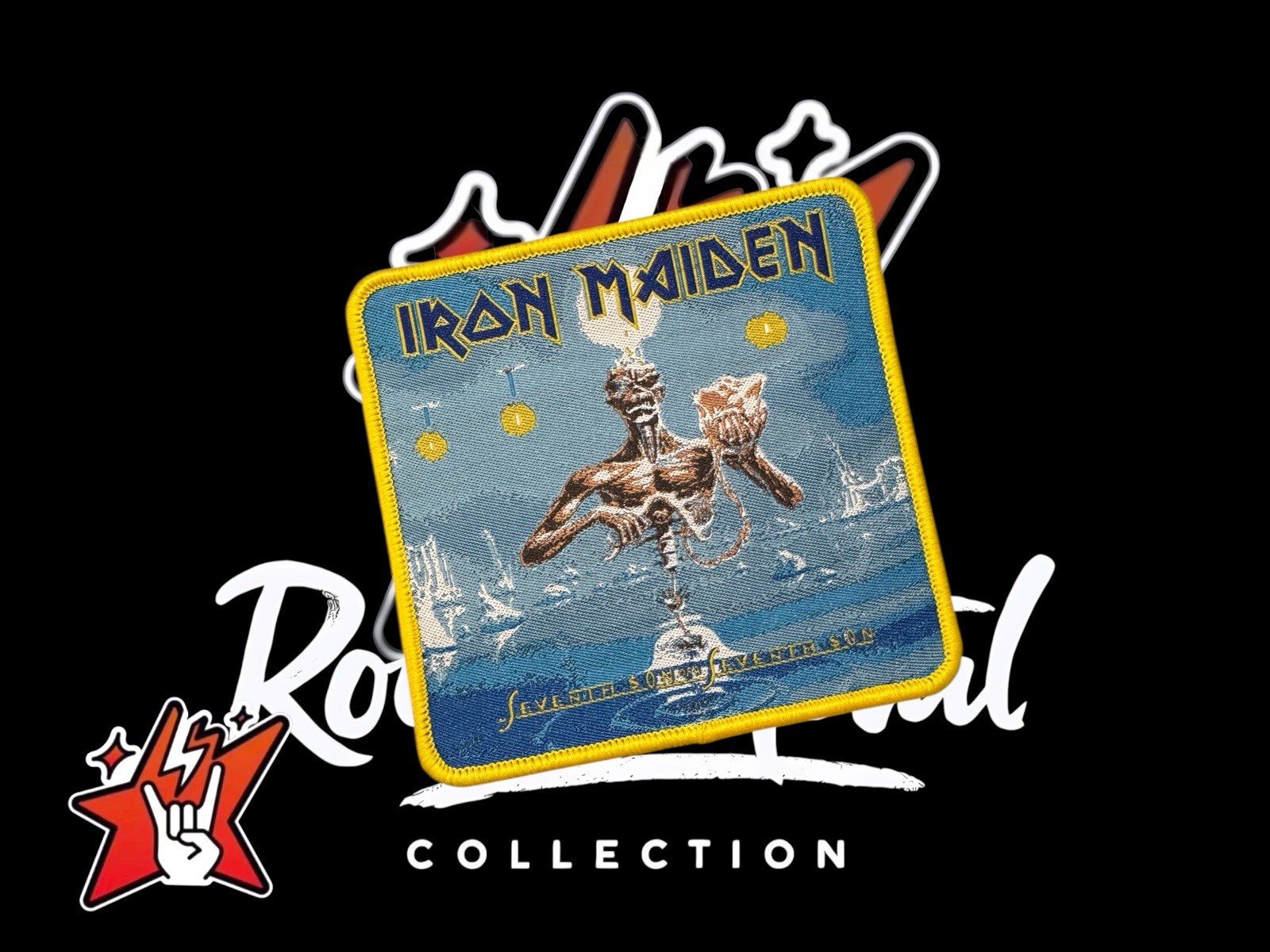 Iron Maiden Exclusiv Woven Patch Cover Album Metallica Judas Priest Saxon Dio