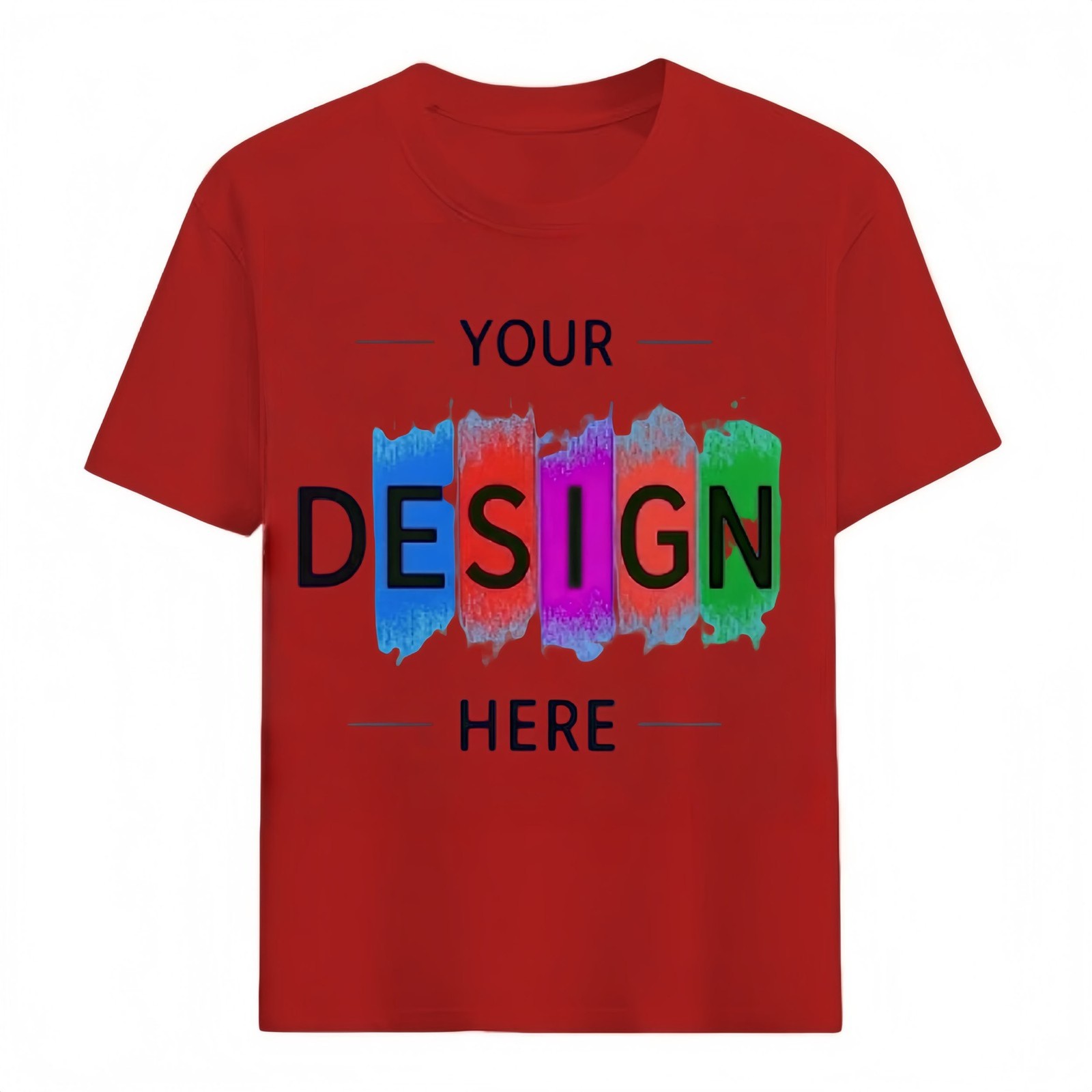 Personalized Casual T-Shirt with Custom Logo Pattern – Soft Tee for Men Women